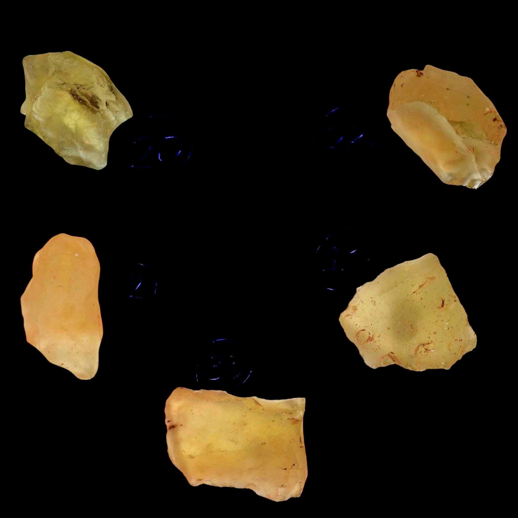 Libyan desert glass impact glass specimen, natural silica glass for collectors, rare saharan tektite display piece - Image 4