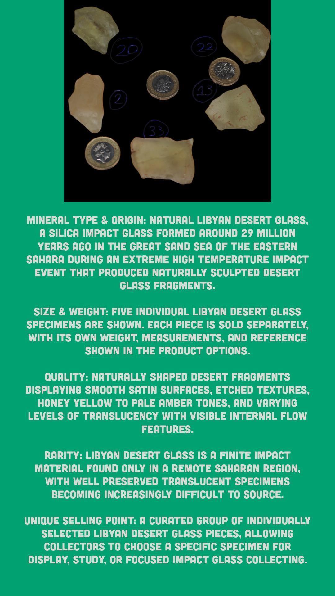 Libyan desert glass impact glass specimen, natural silica glass for collectors, rare saharan tektite display piece - Image 10