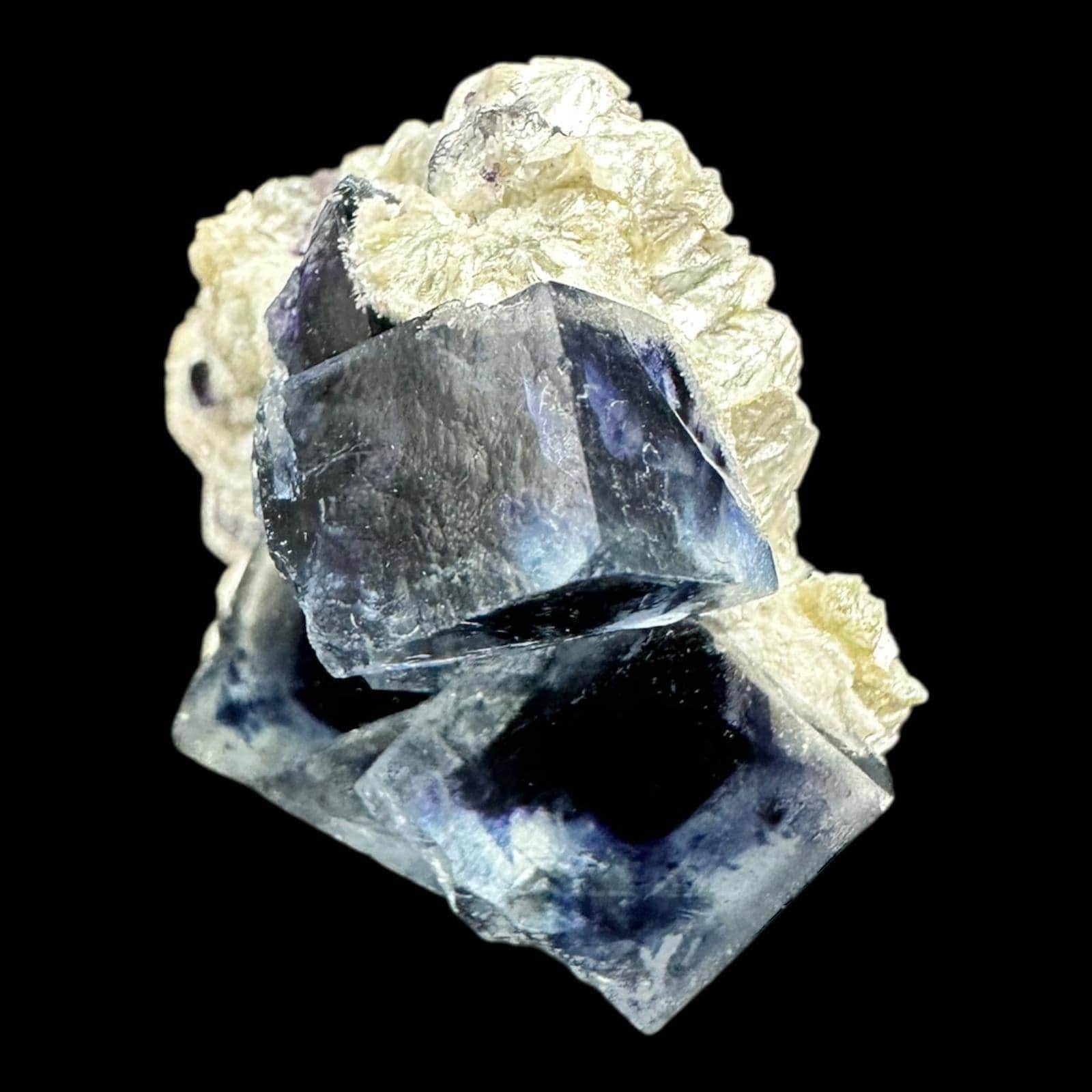 Raw fluorite crystal with matrix, purple cubic fluorite specimen, display crystal from china, collectible raw crystal for shelf or gift - Image 5