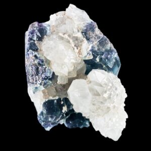 Fluorite crystal cluster with quartz, raw fluorite specimen, natural healing crystal, display crystal cluster, purple and green fluorite