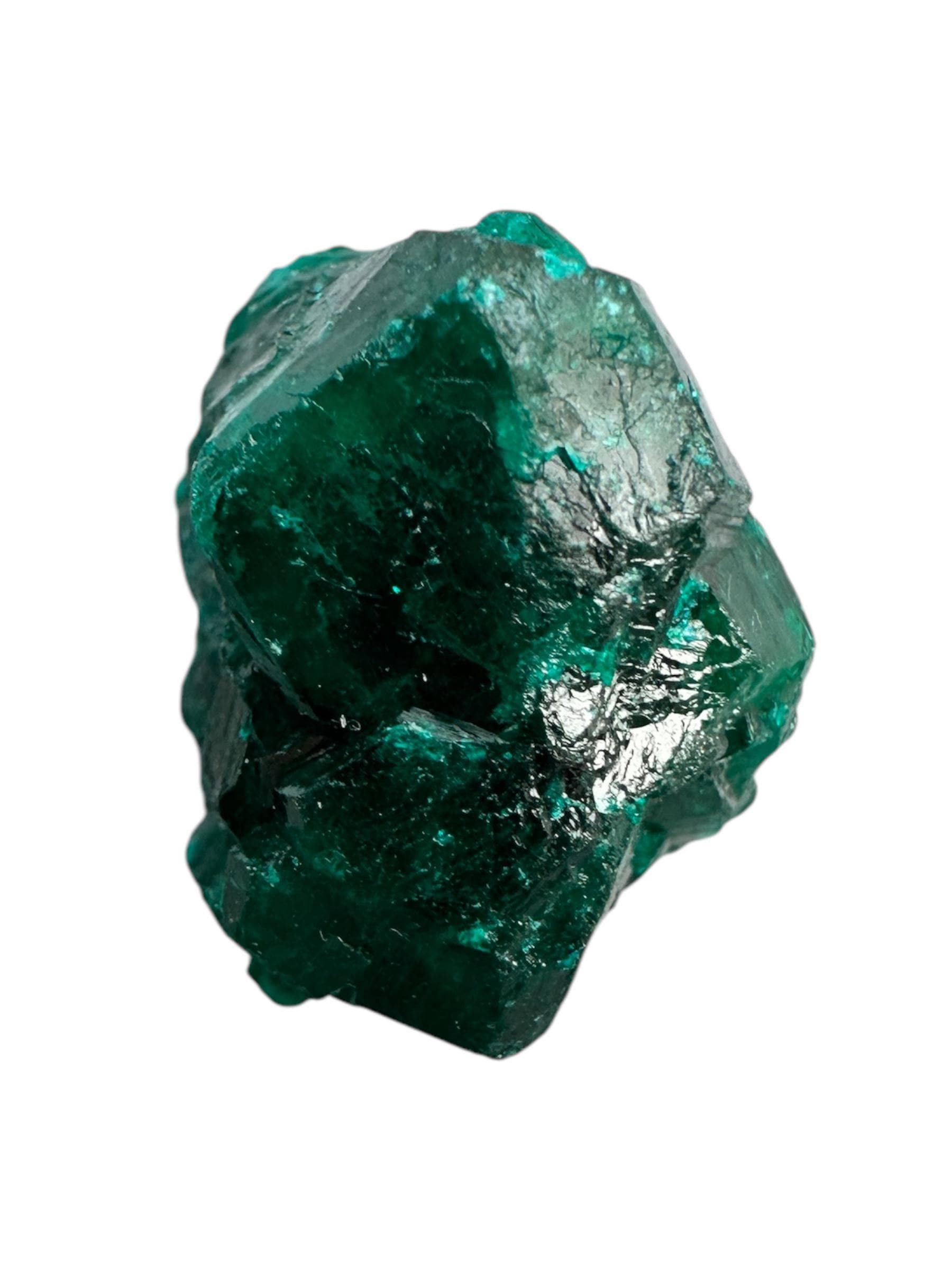 Dioptase crystal specimen, sharp green crystals, likasi congo mineral, rare collector crystal, raw dioptase cluster, african mineral - Image 5