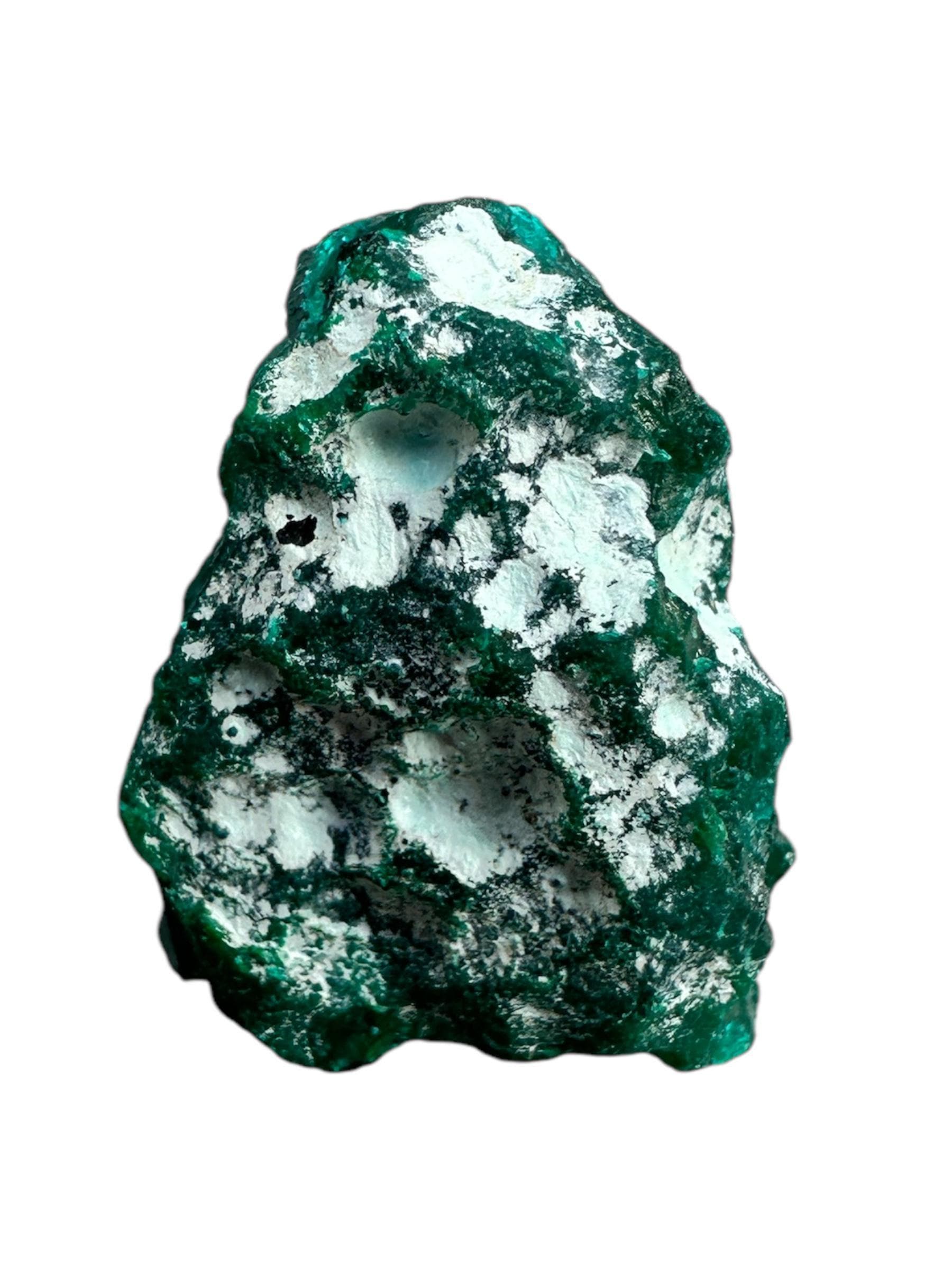 Dioptase crystal specimen, sharp green crystals, likasi congo mineral, rare collector crystal, raw dioptase cluster, african mineral - Image 8