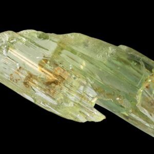 Hiddenite crystal, north carolina hiddenite, green spodumene crystal, rare mineral specimen, terminated natural crystal
