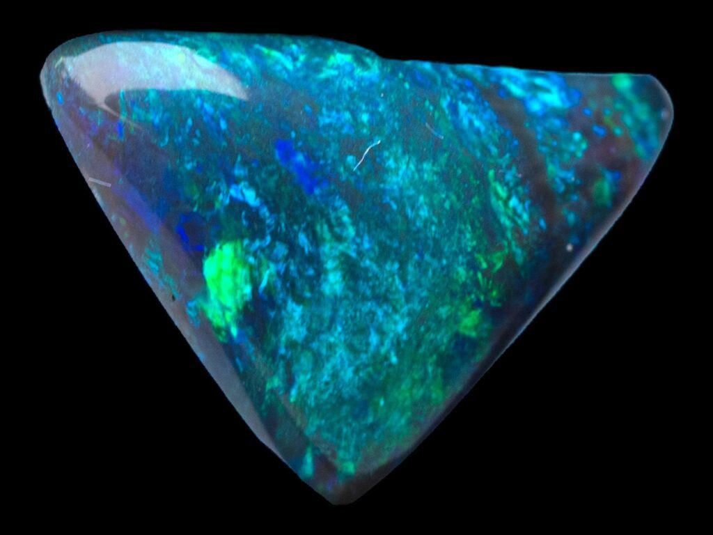 Black opal cabochon, natural black opal, lightning ridge opal, solid opal gemstone, opal for ring, opal for pendant