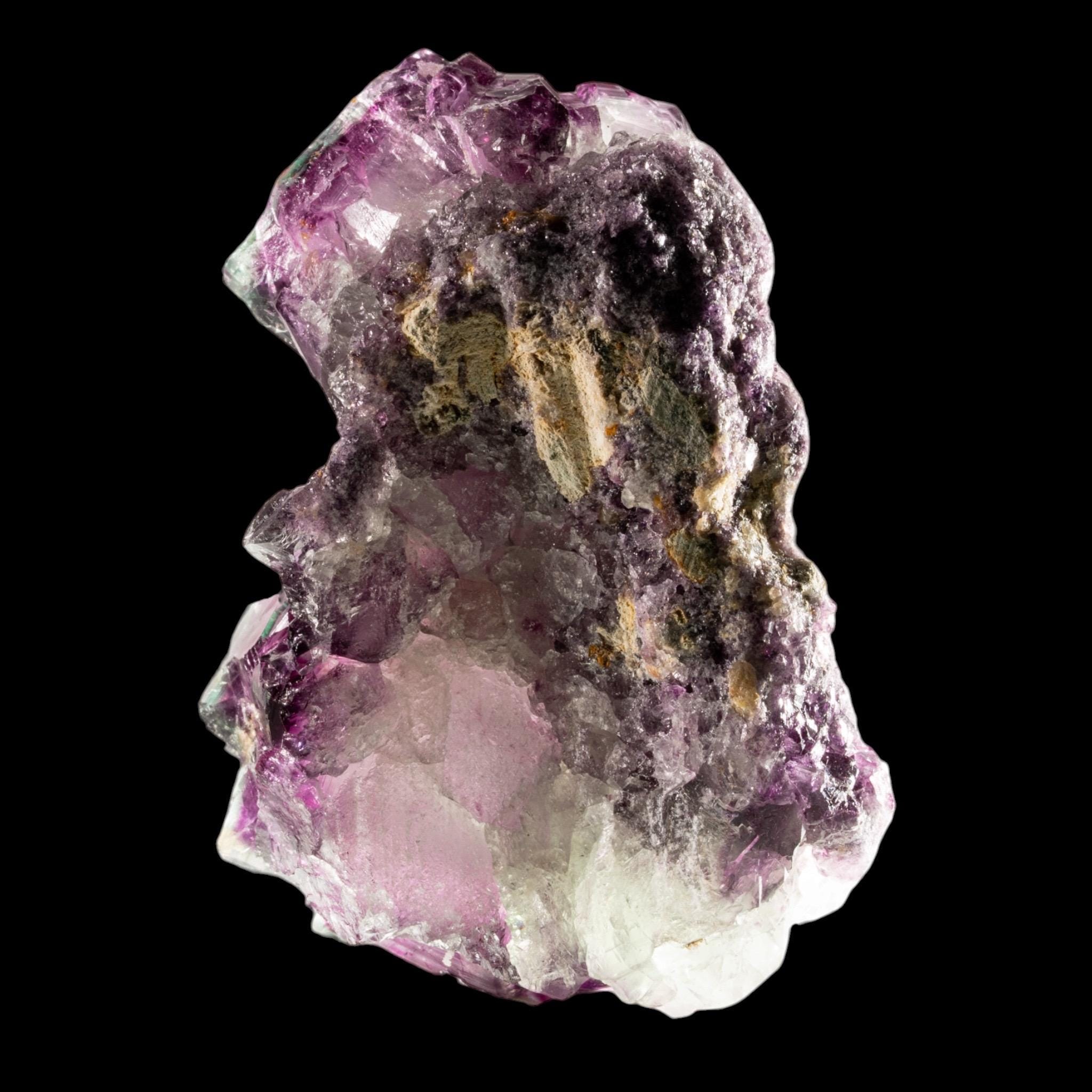 Purple Fluorite Crystal Cluster, Cubes with Green Edges, Okorusu Mine, Namibia, Miniature Fluorite - Image 6