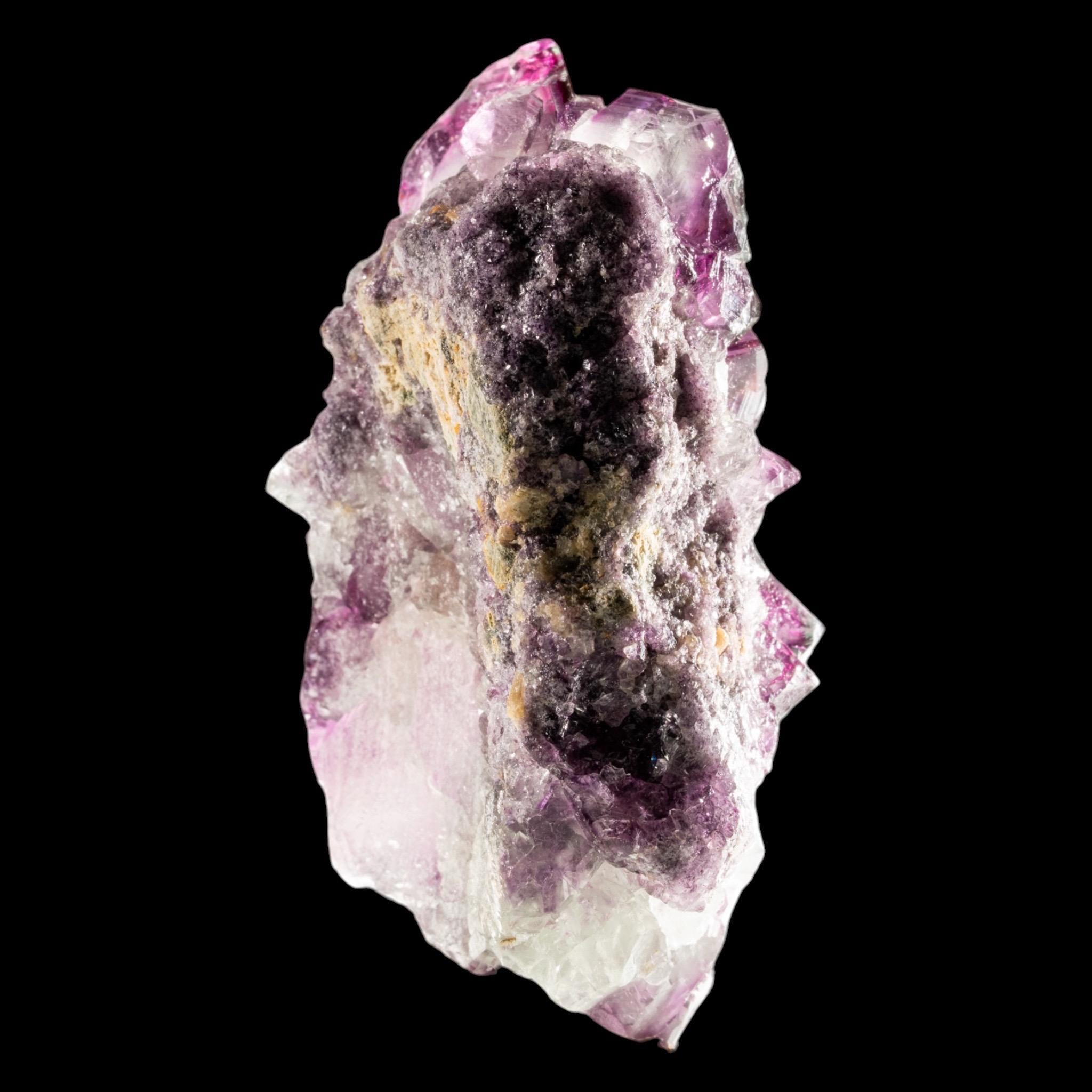 Purple Fluorite Crystal Cluster, Cubes with Green Edges, Okorusu Mine, Namibia, Miniature Fluorite - Image 8