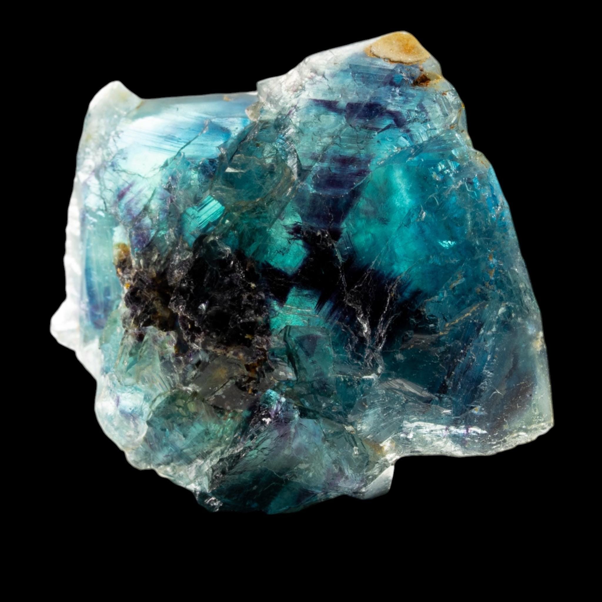 Fluorite Crystal, Blue Green Cubes with Purple Zoning, Butterfly Pocket, Okorusu Mine, Namibia - Image 5