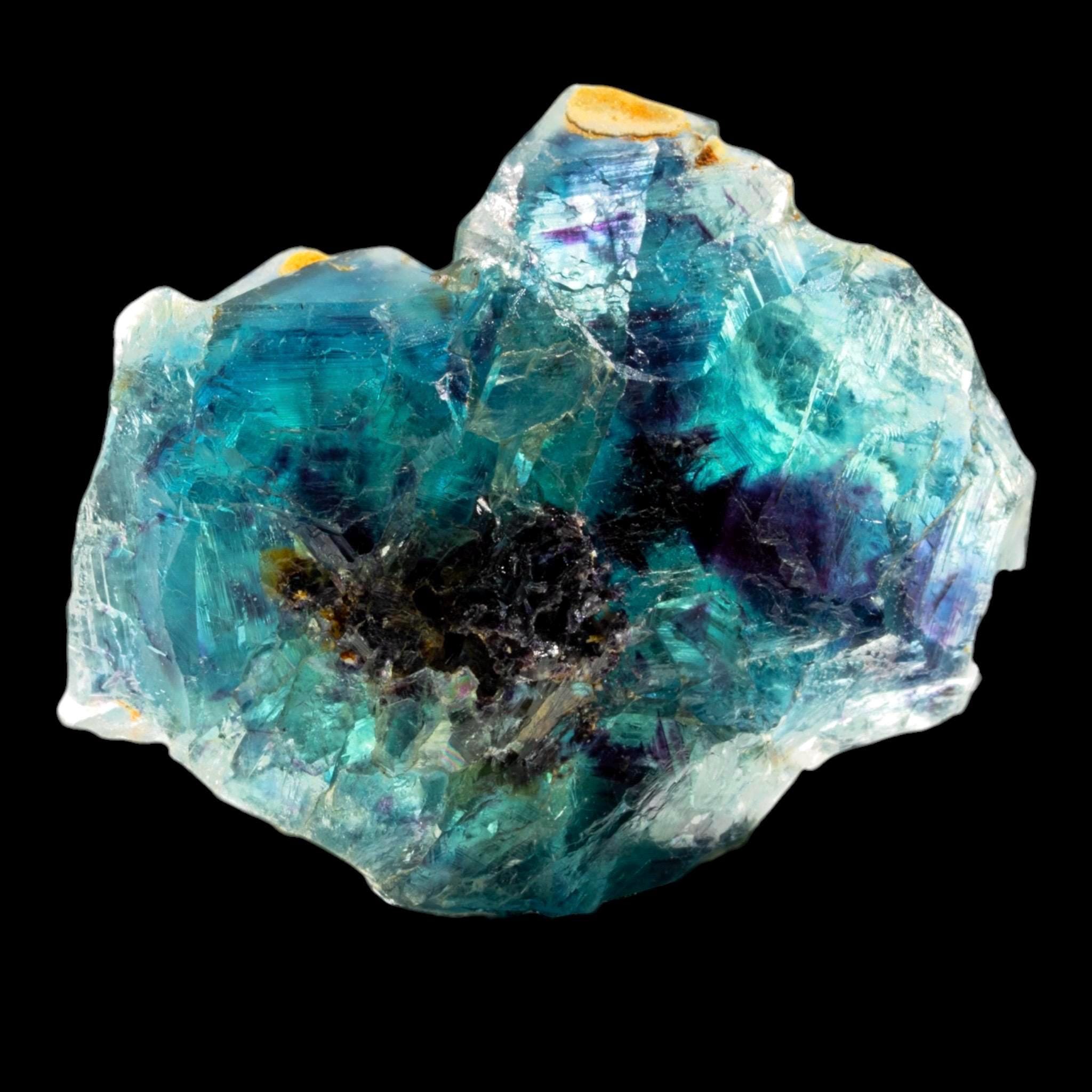 Fluorite Crystal, Blue Green Cubes with Purple Zoning, Butterfly Pocket, Okorusu Mine, Namibia - Image 7