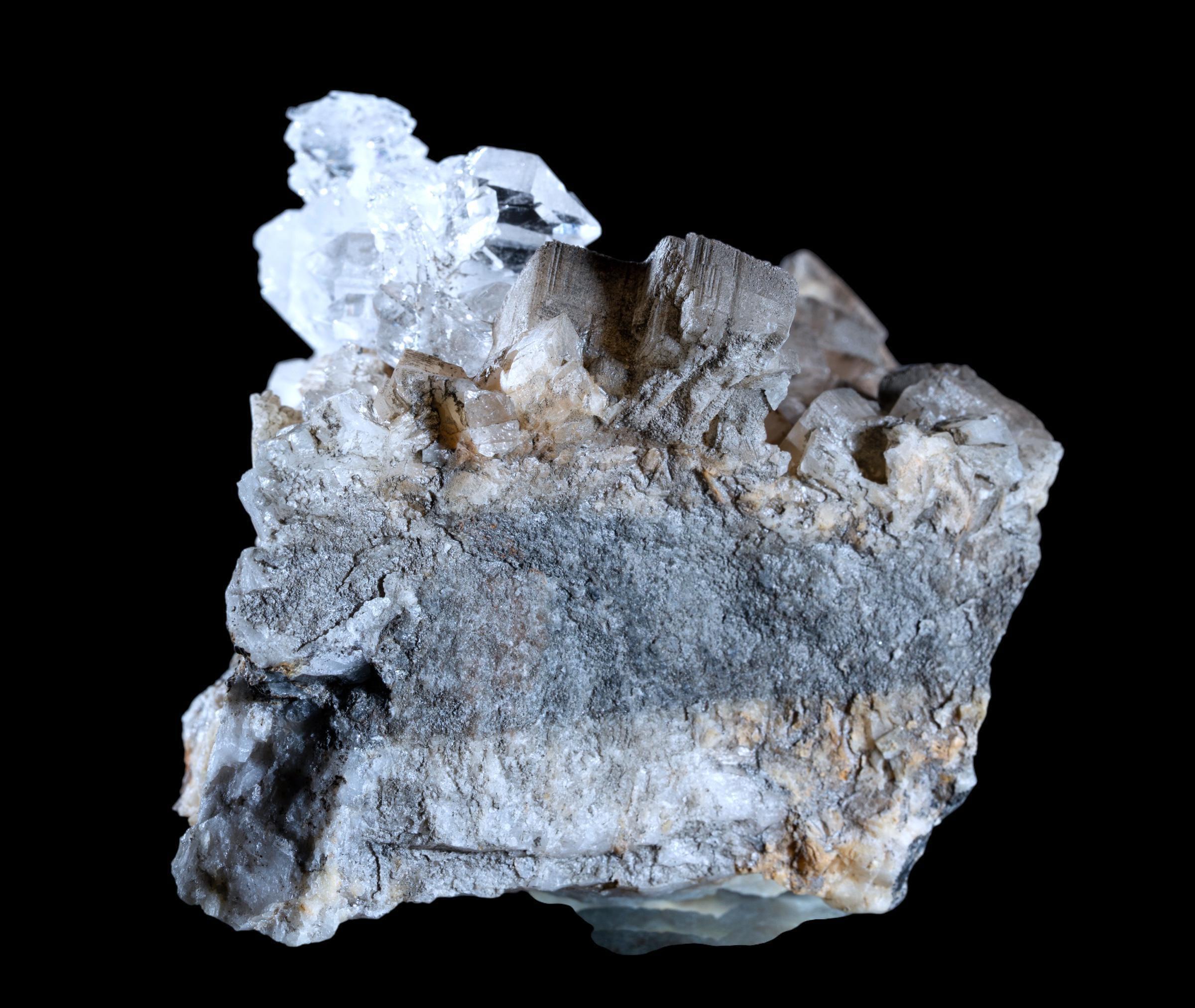 Faden quartz crystal on matrix, swiss alpine quartz, natural quartz crystal cluster, rare mineral specimen, collector display piece - Image 2
