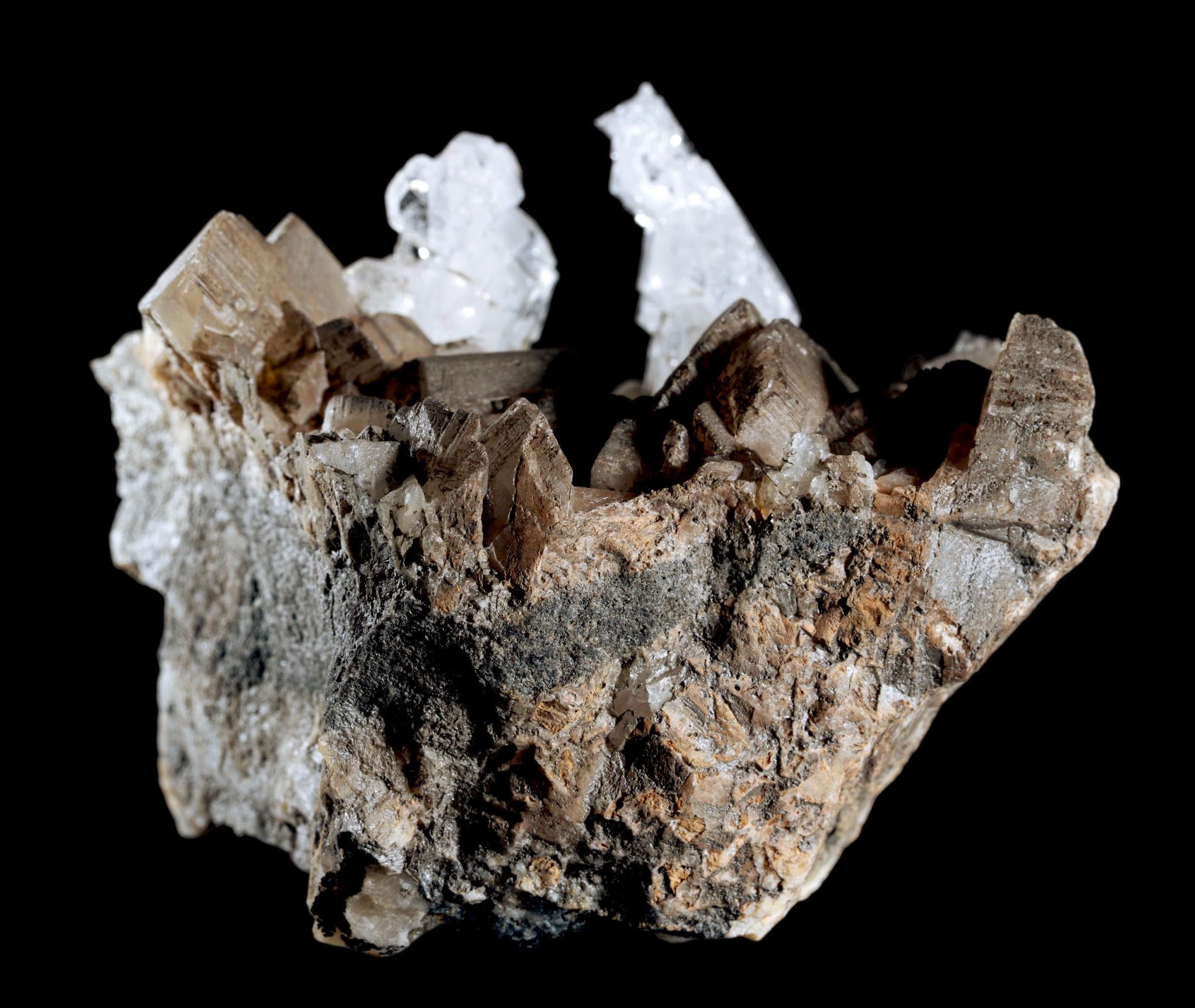 Faden quartz crystal on matrix, swiss alpine quartz, natural quartz crystal cluster, rare mineral specimen, collector display piece - Image 3