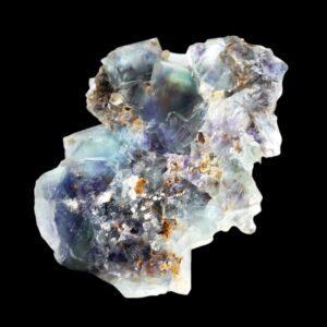 Okorusu Fluorite Crystal Cluster, Green and Purple Cubic Mineral Specimen, Namibia