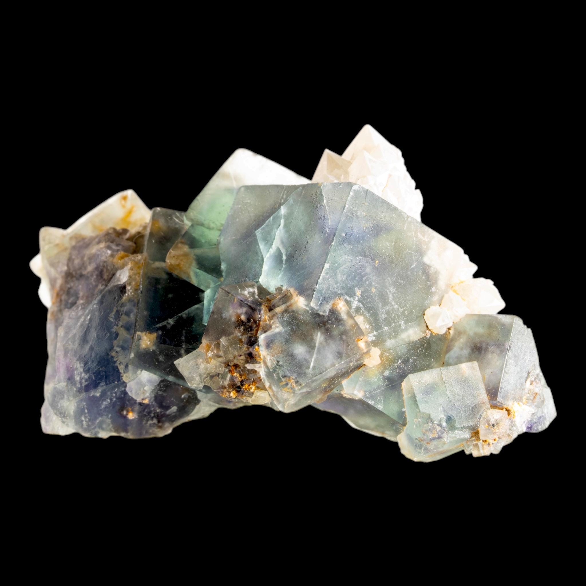 Okorusu Fluorite Crystal Cluster, Green and Purple Cubic Mineral Specimen, Namibia - Image 2