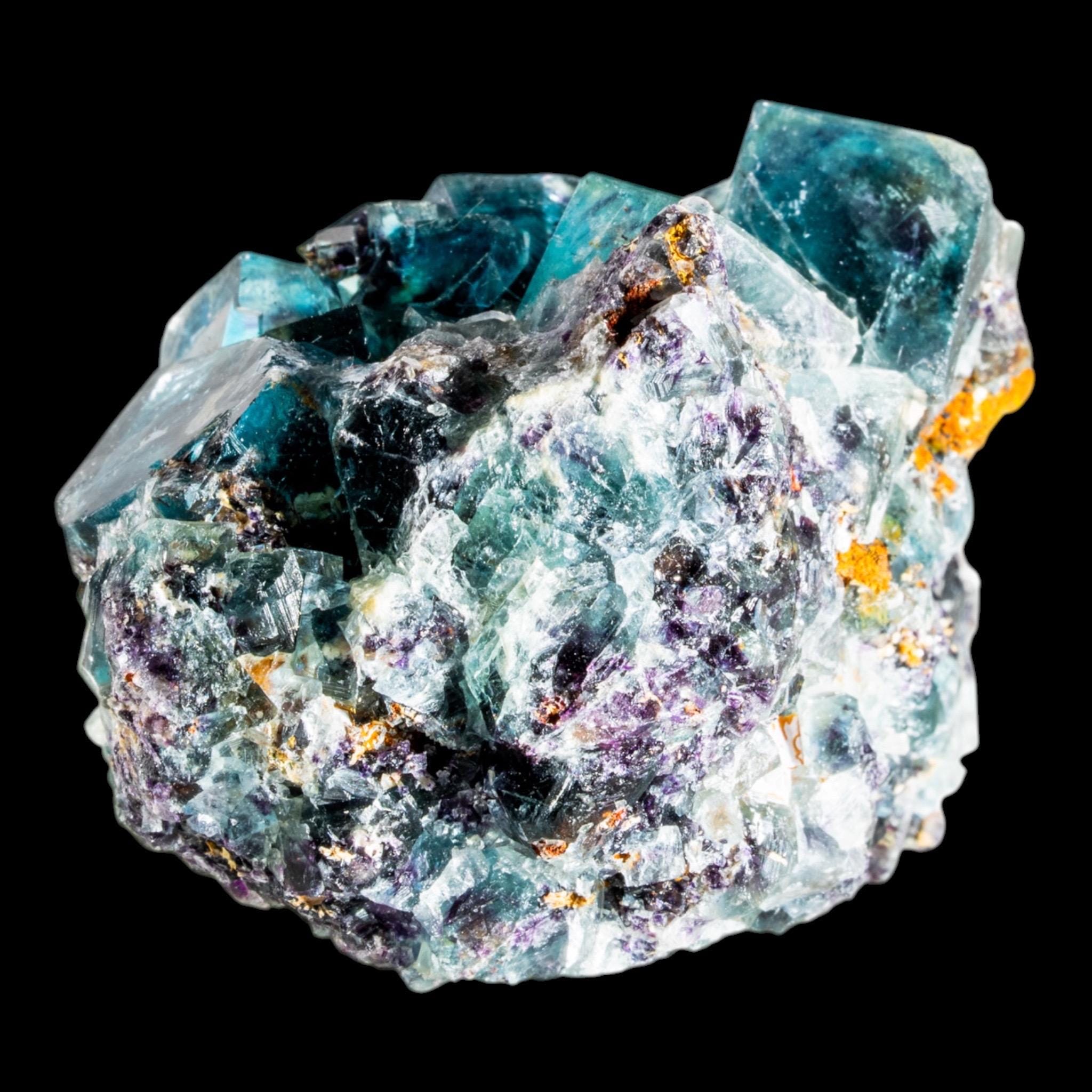 Fluorite Crystal Cluster, Natural Blue Phantom Cubes, Butterfly Pocket, Okorusu Mine Namibia, Mineral Specimen - Image 4