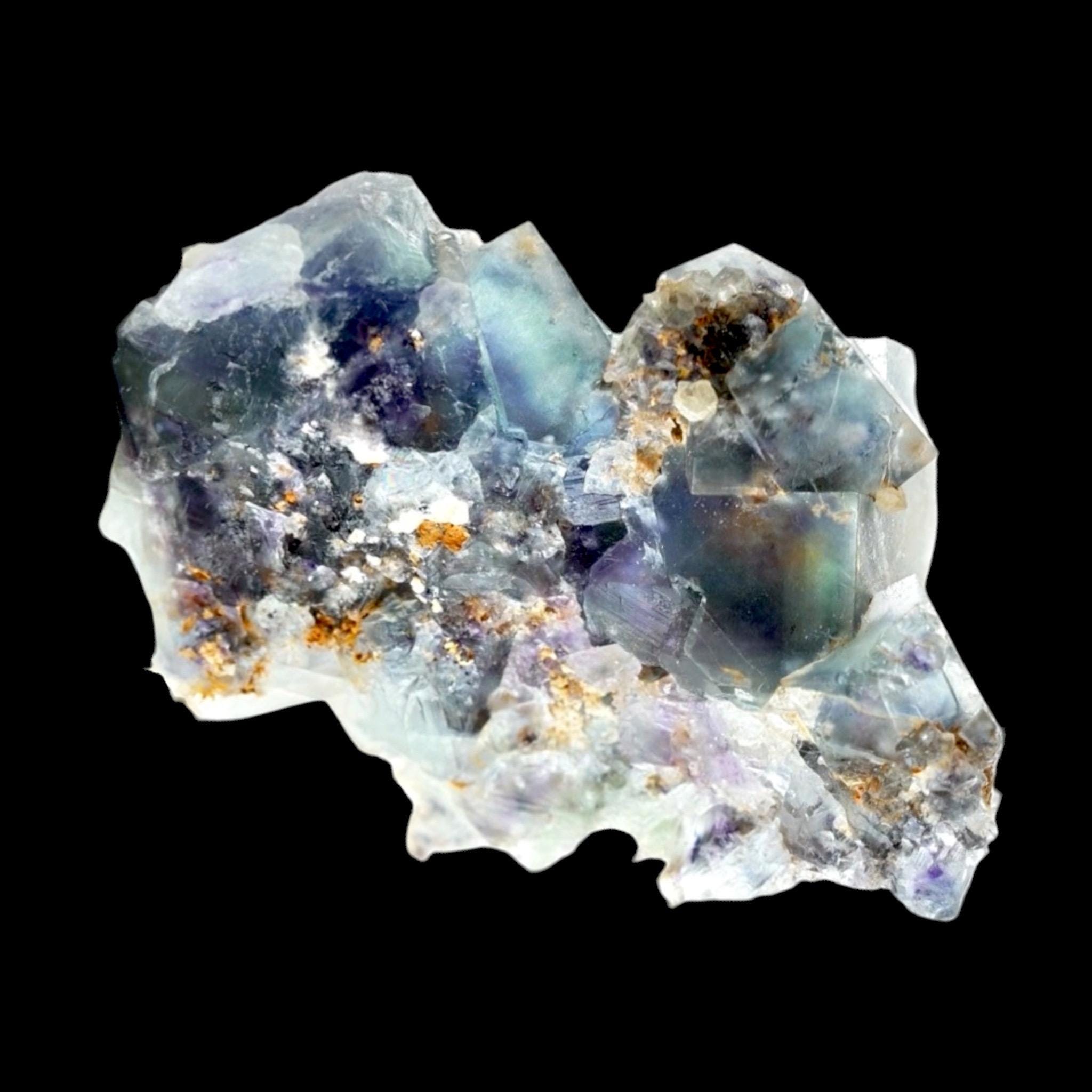 Okorusu Fluorite Crystal Cluster, Green and Purple Cubic Mineral Specimen, Namibia - Image 3