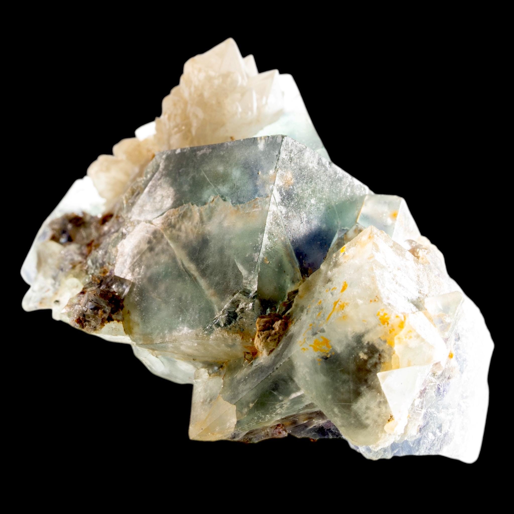 Okorusu Fluorite Crystal Cluster, Green and Purple Cubic Mineral Specimen, Namibia - Image 7