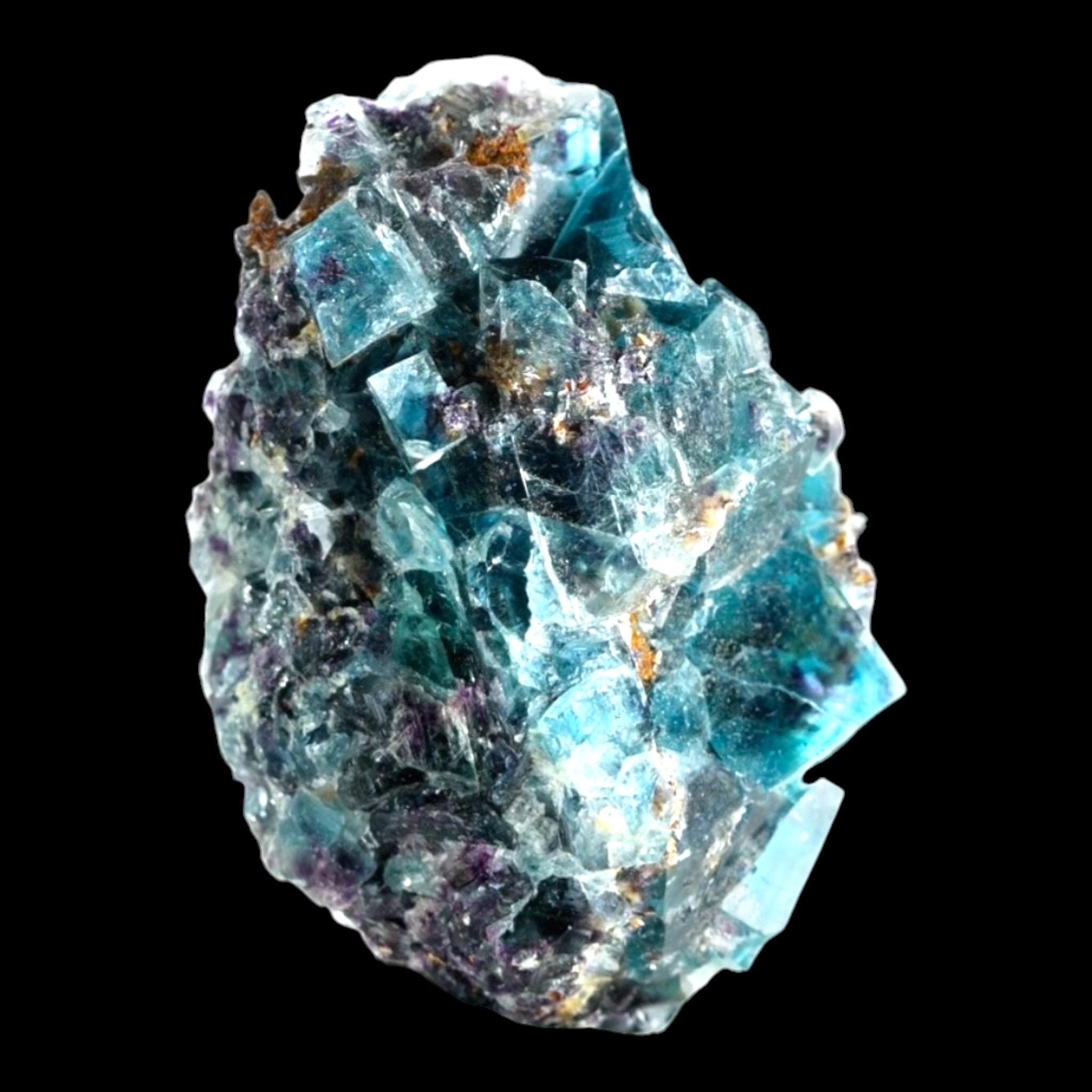 Fluorite Crystal Cluster, Natural Blue Phantom Cubes, Butterfly Pocket, Okorusu Mine Namibia, Mineral Specimen - Image 7