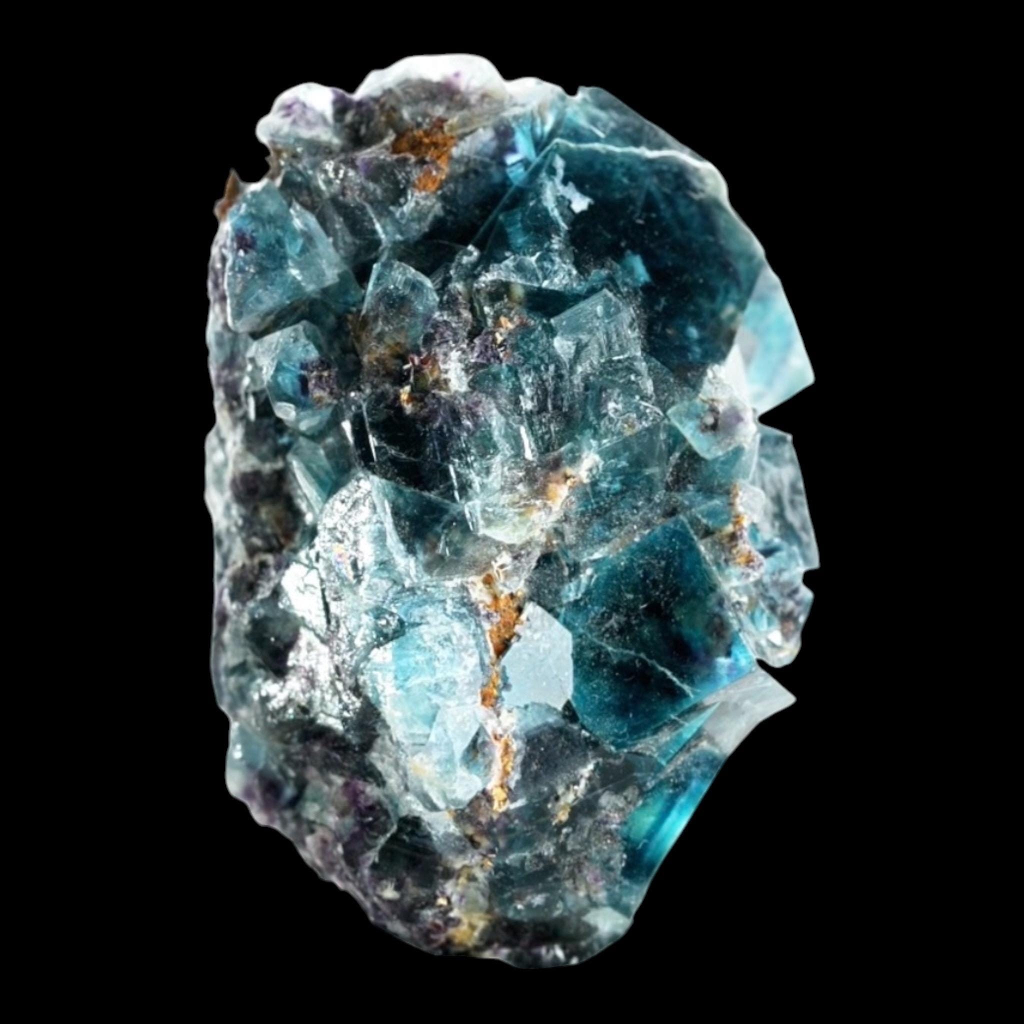 Fluorite Crystal Cluster, Natural Blue Phantom Cubes, Butterfly Pocket, Okorusu Mine Namibia, Mineral Specimen - Image 8
