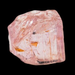 Pink imperial topaz crystal, raw pink topaz specimen, ouro preto brazil, natural mineral specimen