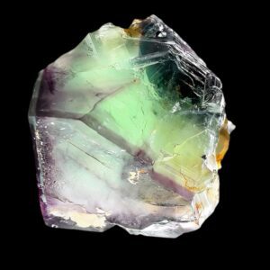 Fluorite Crystal, Green Purple Zoned Cubic Fluorite, Okorusu Mine, Namibia, Natural Mineral Specimen