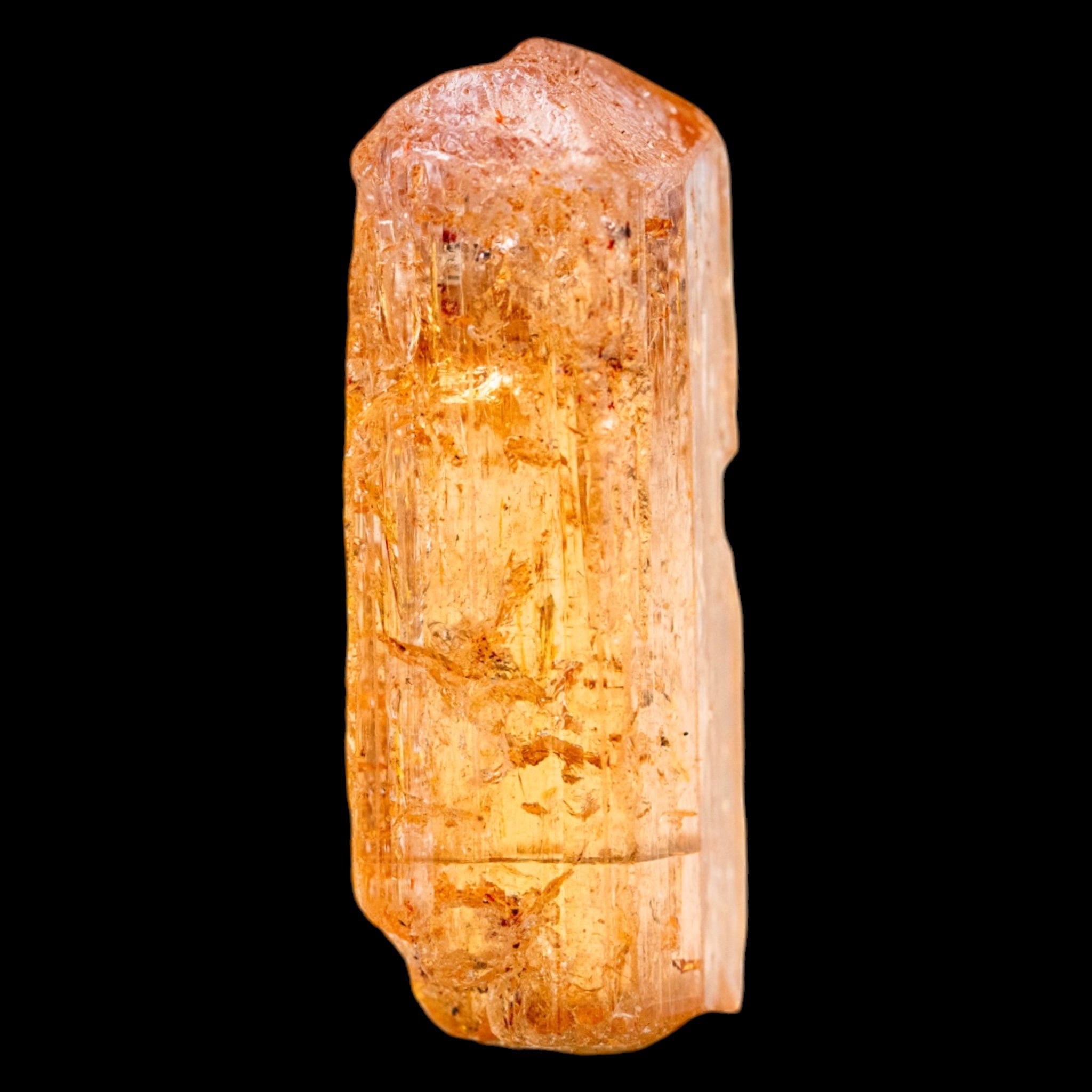 Imperial Topaz Crystal, Natural Golden Orange Sherry Topaz, Terminated Raw Mineral Specimen, Ouro Preto Brazil - Image 4