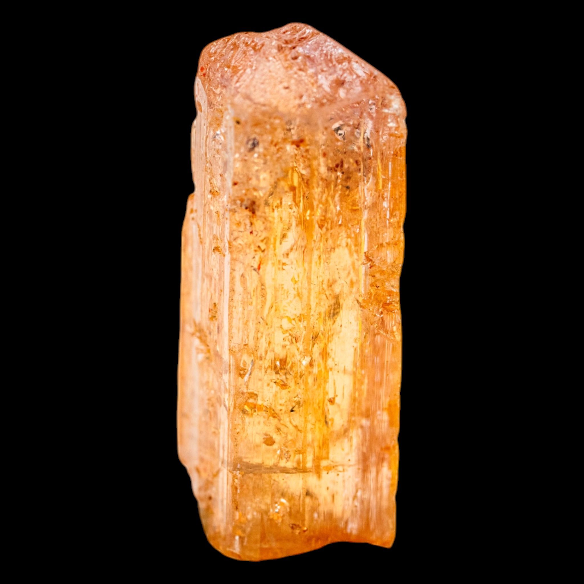 Imperial Topaz Crystal, Natural Golden Orange Sherry Topaz, Terminated Raw Mineral Specimen, Ouro Preto Brazil - Image 5