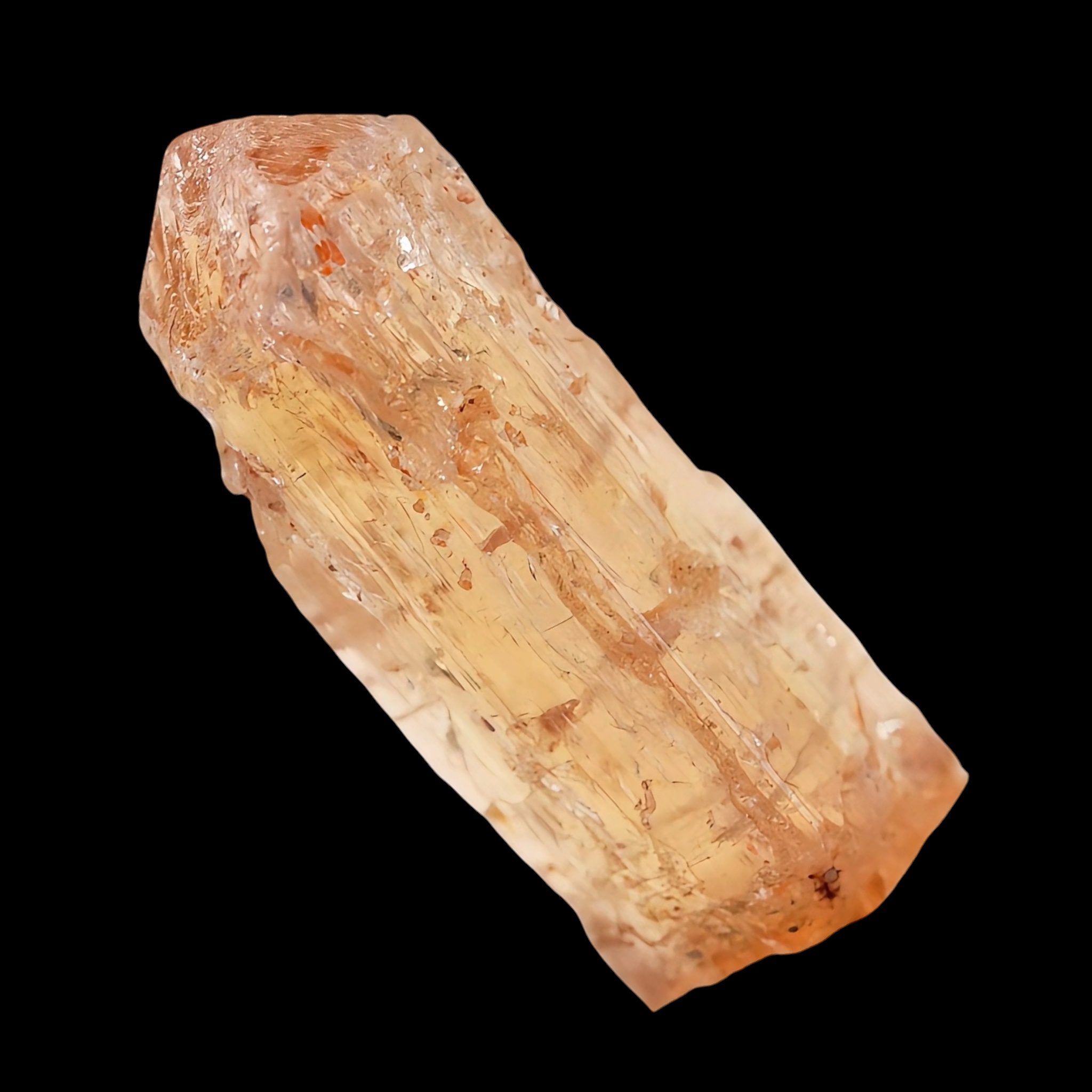 Imperial Topaz Crystal, Natural Golden Orange Sherry Topaz, Terminated Raw Mineral Specimen, Ouro Preto Brazil - Image 7