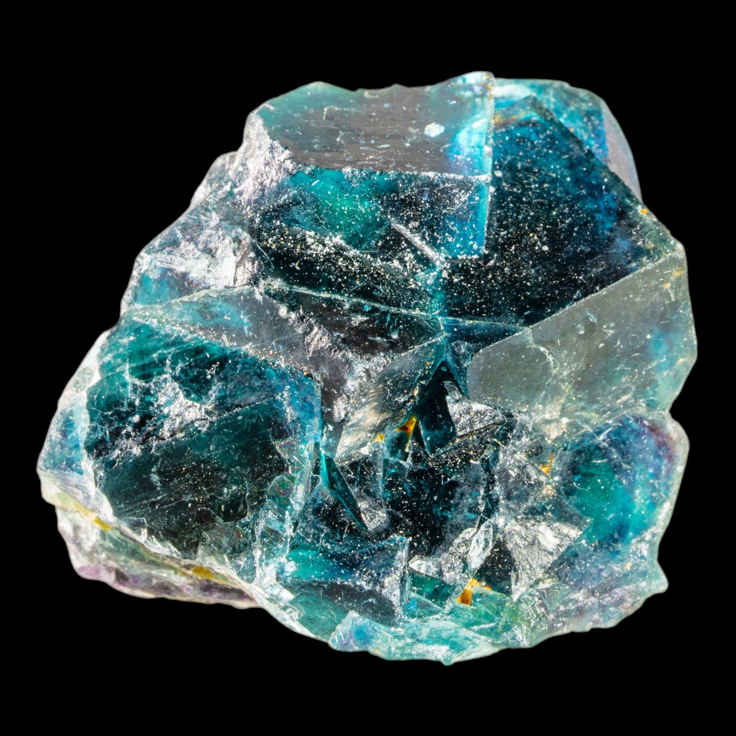Fluorite Crystal Cluster, Dark Blue Teal Cubes, Butterfly Pocket, Okorusu Mine Namibia, Natural Mineral Specimen