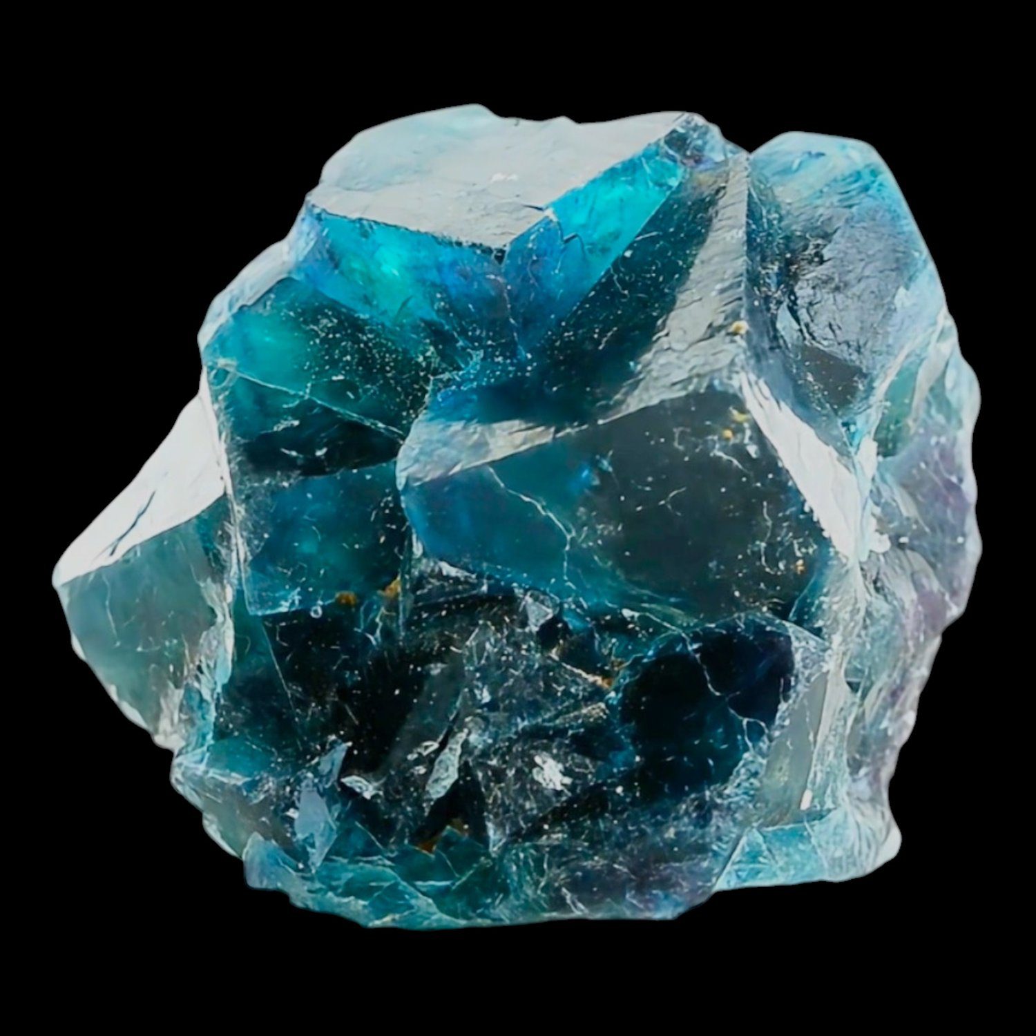 Fluorite Crystal Cluster, Dark Blue Teal Cubes, Butterfly Pocket, Okorusu Mine Namibia, Natural Mineral Specimen - Image 2