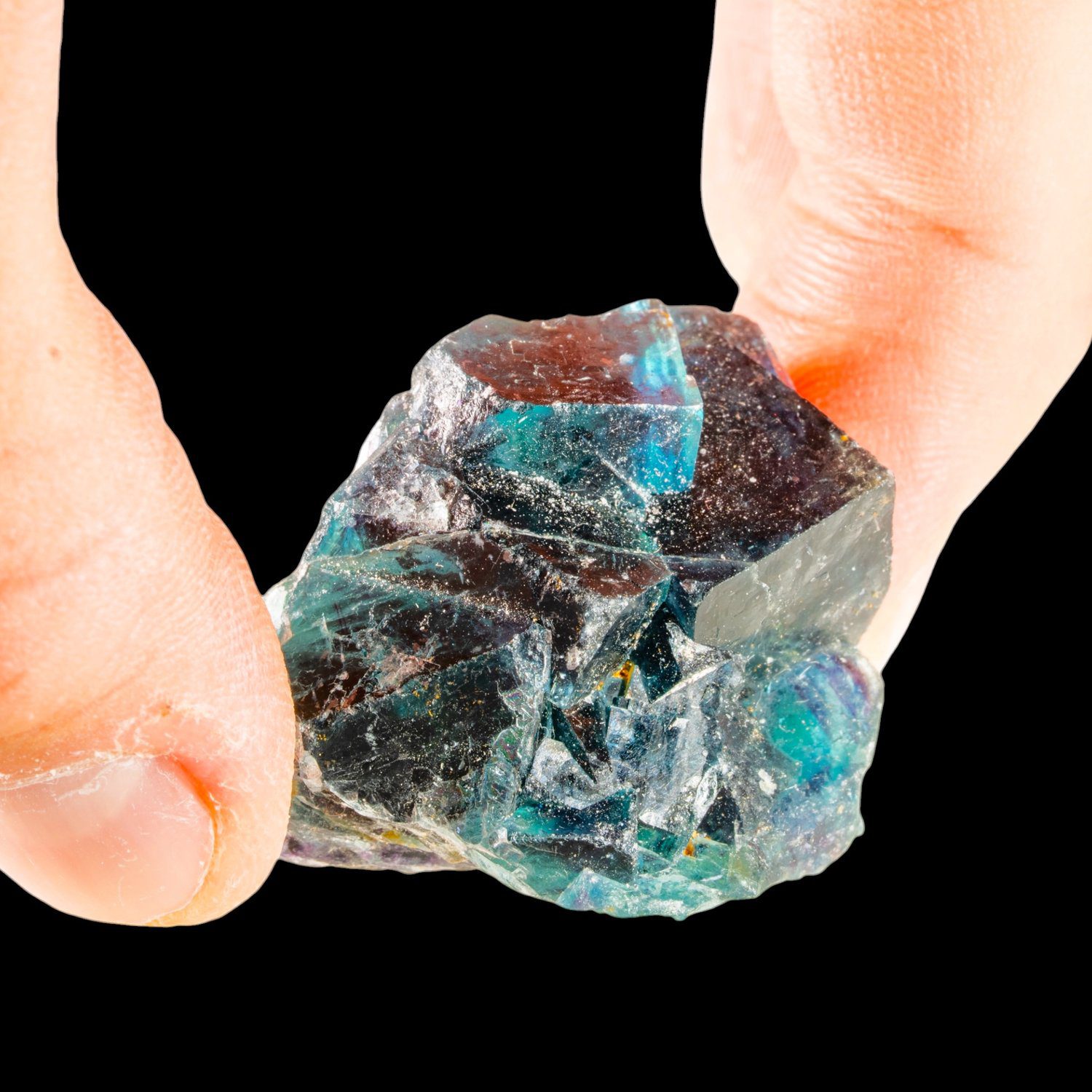 Fluorite Crystal Cluster, Dark Blue Teal Cubes, Butterfly Pocket, Okorusu Mine Namibia, Natural Mineral Specimen - Image 8