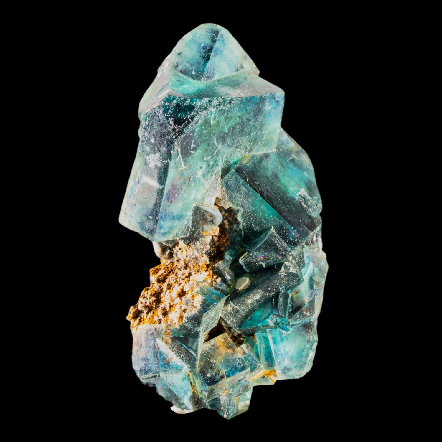Fluorite Crystal Cluster, Blue Teal Cubic Crystals, Butterfly Pocket, Okorusu Mine Namibia, Natural Mineral Specimen - Image 8