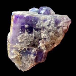 Purple Fluorite Crystal, Moroccan Fluorite, Glassy Cubic Fluorite Cluster, Colour Zoned Fluorite, Natural Mineral Specimen, Raw Crystal