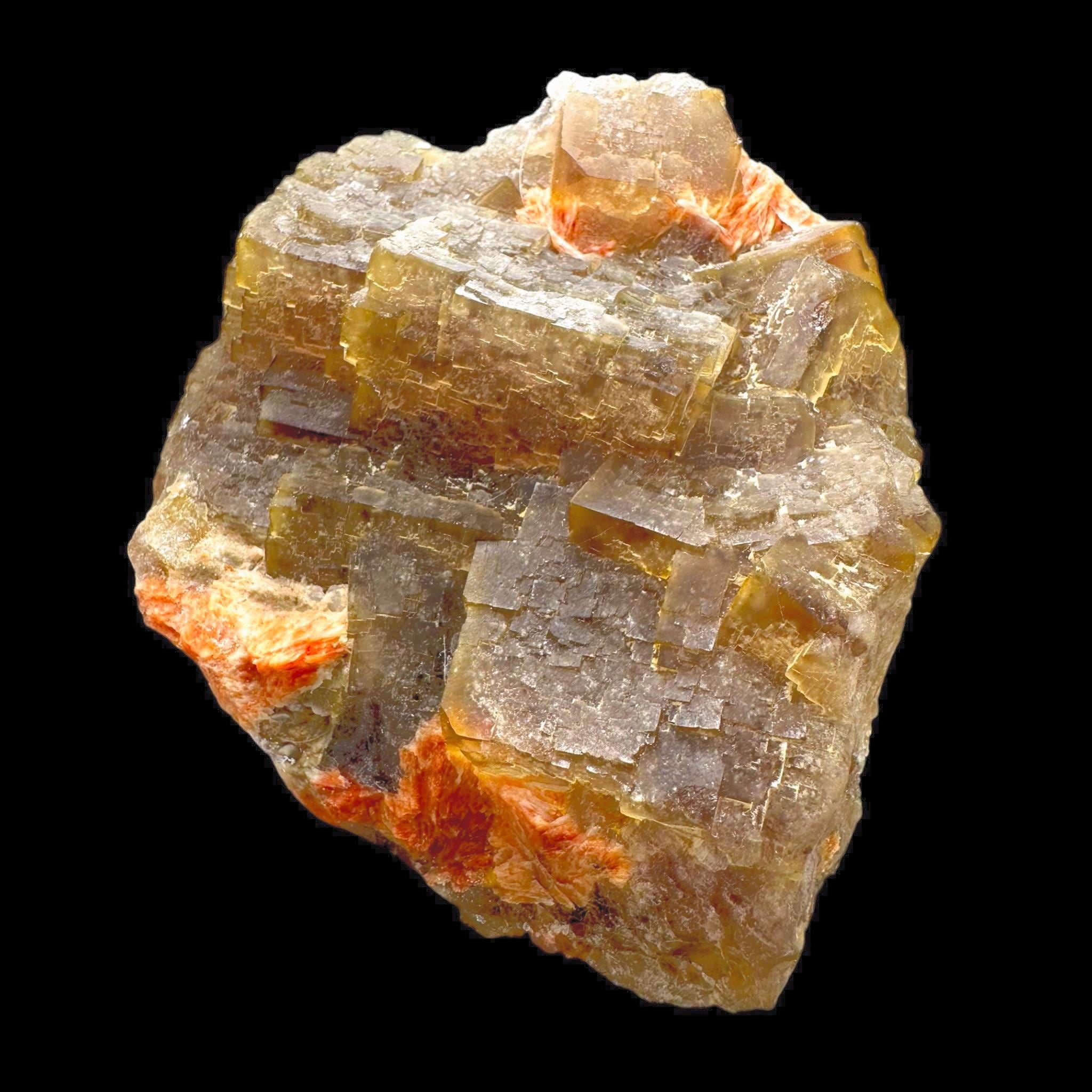 Fluorite crystal, moroccan fluorite with baryte, large cubic fluorite cluster, natural mineral specimen, collector crystal, cabinet size