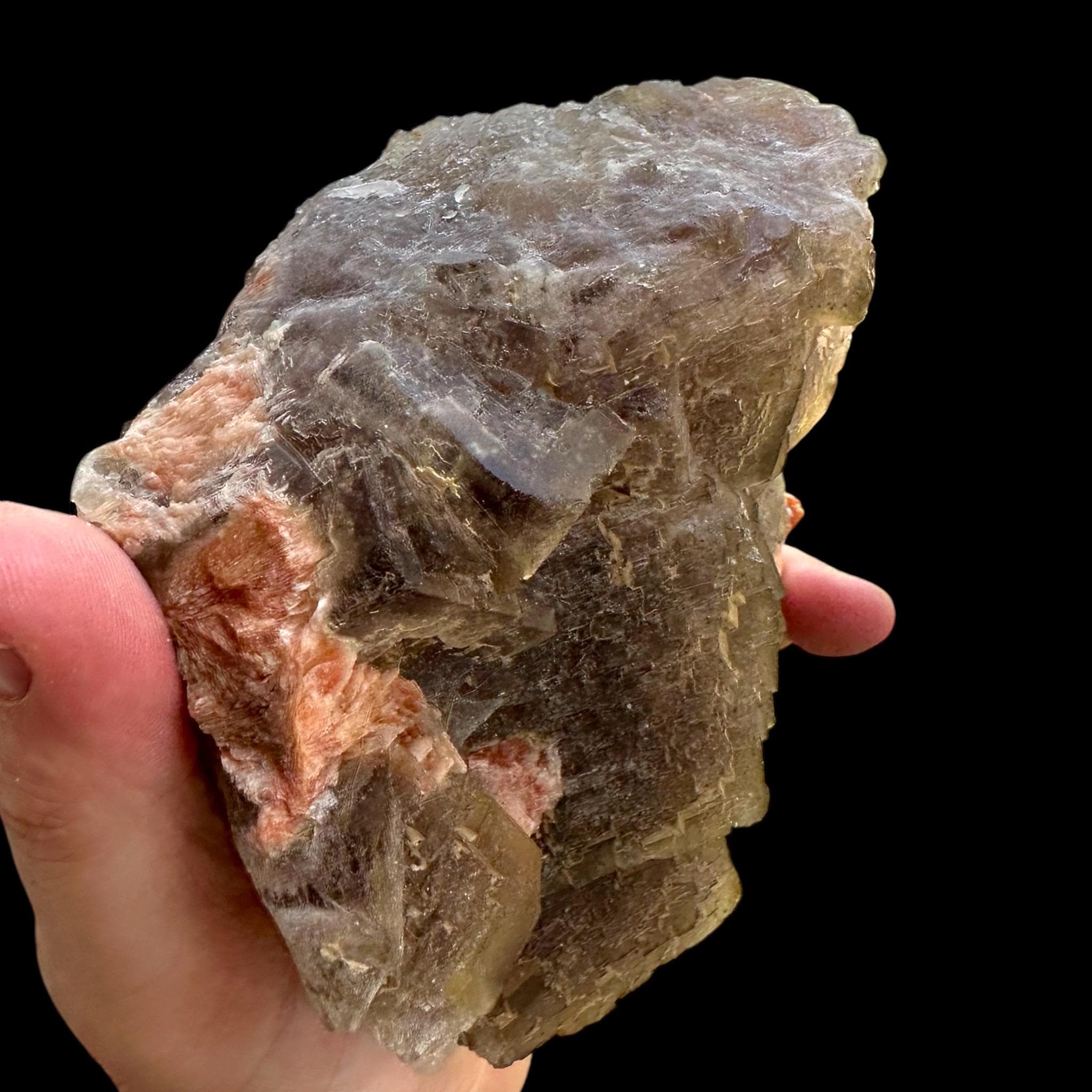 Fluorite crystal, moroccan fluorite with baryte, large cubic fluorite cluster, natural mineral specimen, collector crystal, cabinet size - Image 5