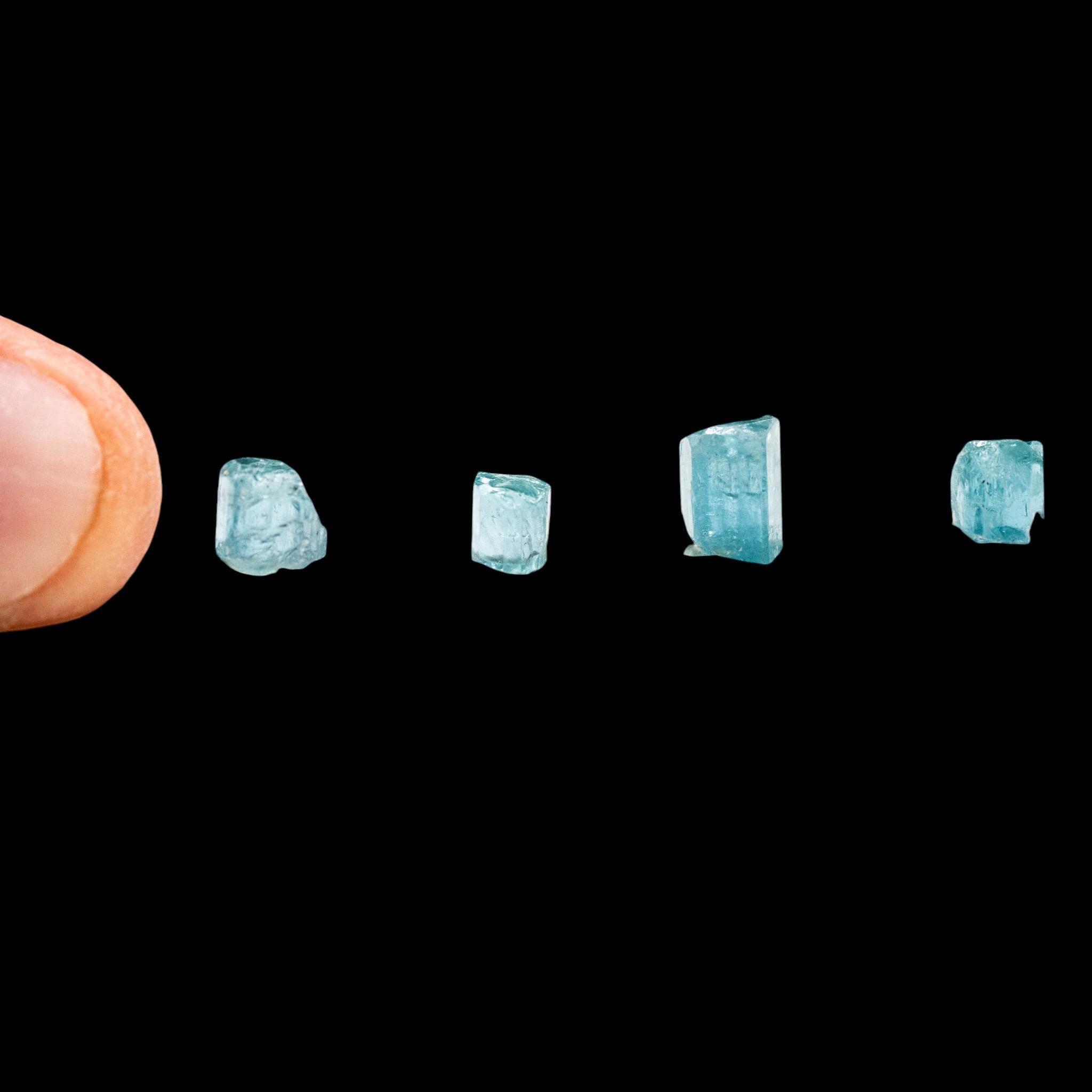 Blue Apatite Crystals, Raw Apatite Crystal Set, Natural Blue Apatite, Tanzania Mineral Specimens, Apatite Crystals for Collectors - Image 5