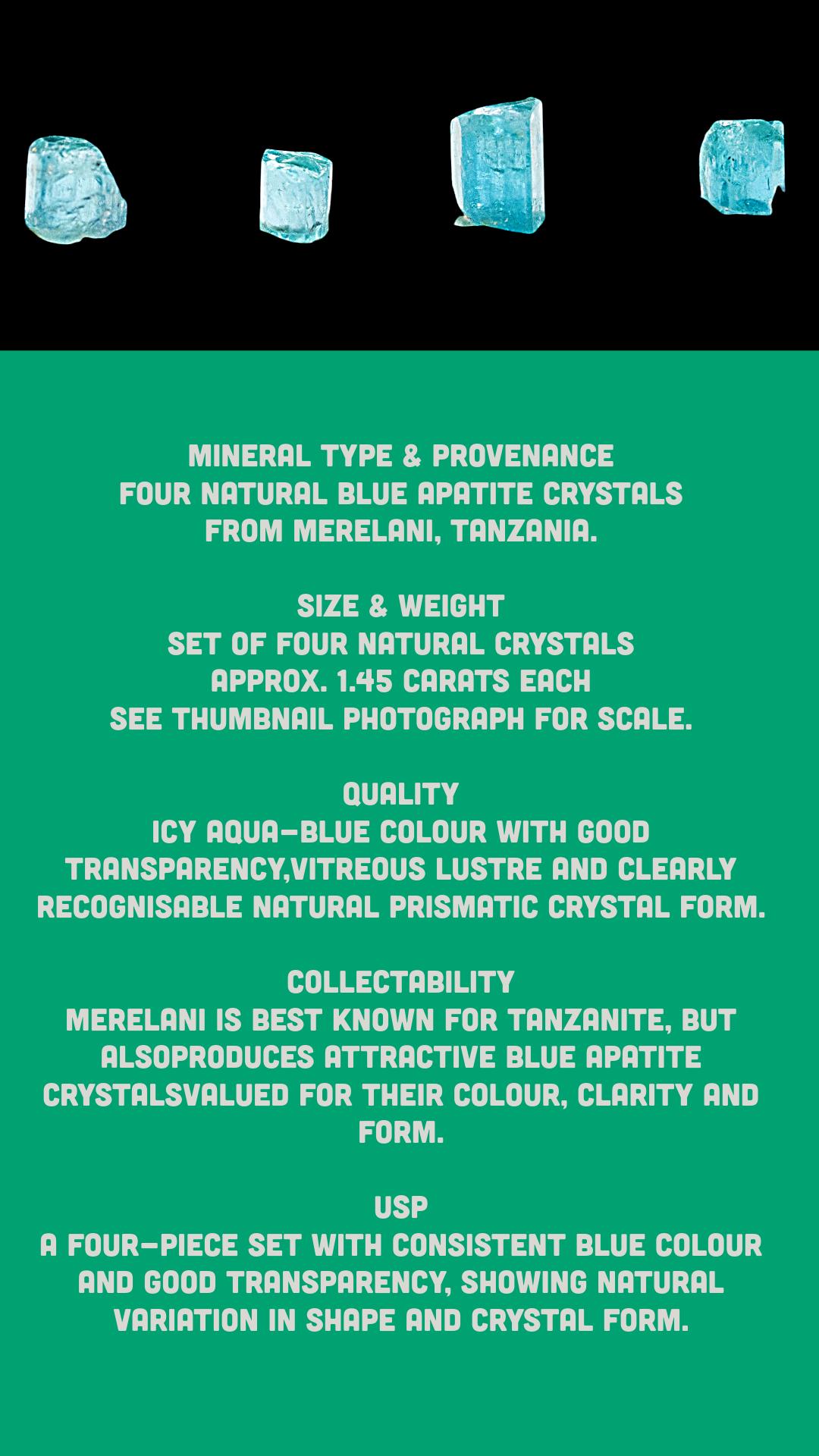 Blue Apatite Crystals, Raw Apatite Crystal Set, Natural Blue Apatite, Tanzania Mineral Specimens, Apatite Crystals for Collectors - Image 10