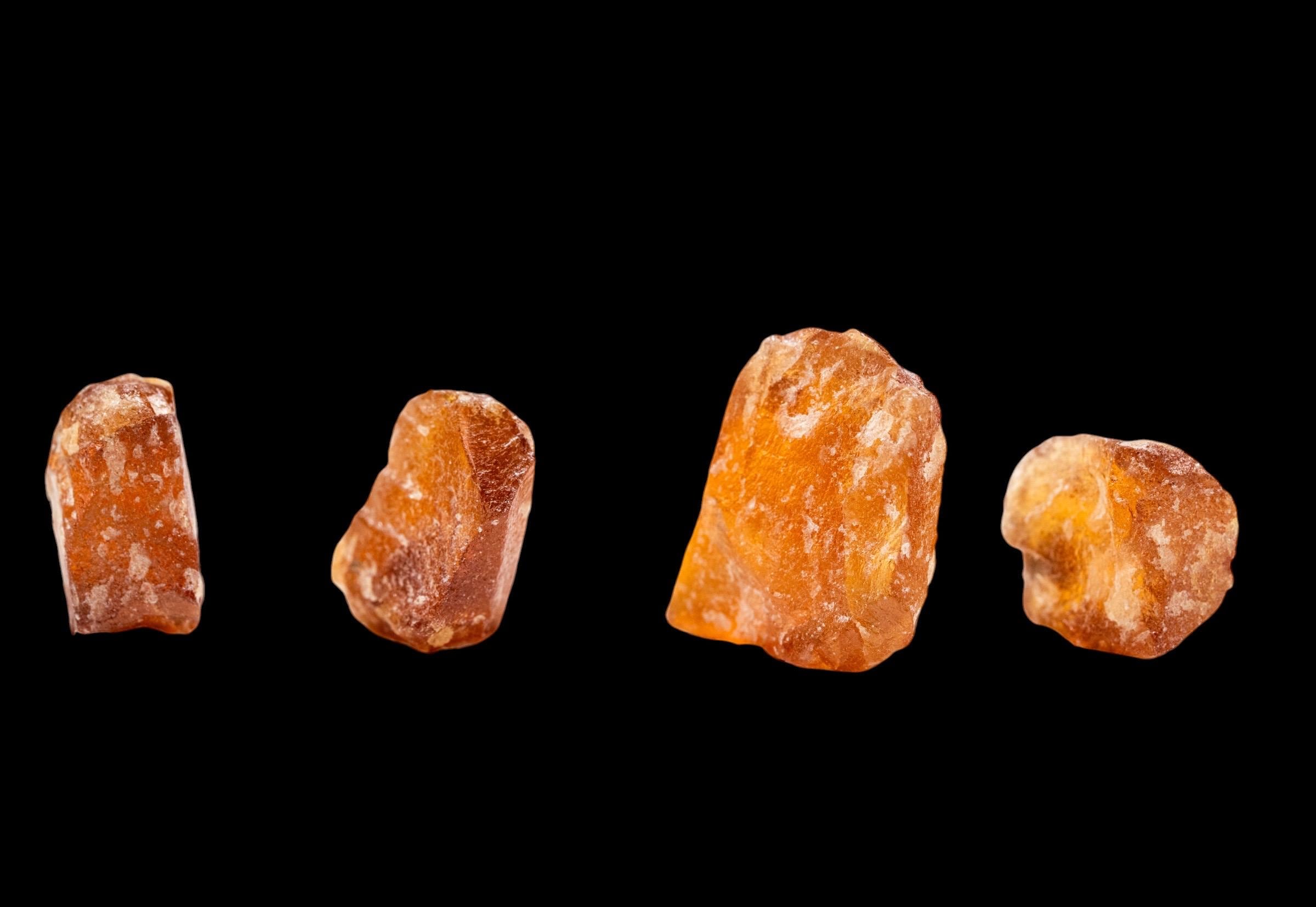 Hessonite Garnet Crystals, Natural Orange Garnet, Tanzania Mineral Specimen Set, Raw Crystals for Mineral and Crystal Collectors - Image 2