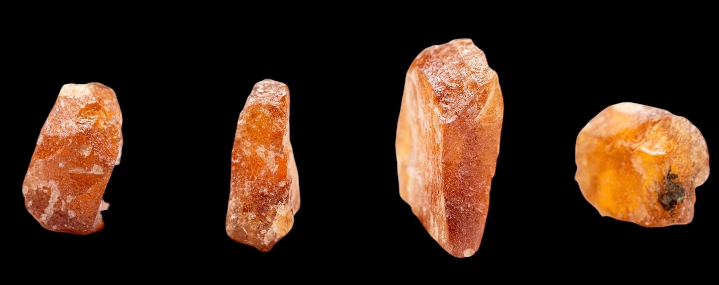 Hessonite Garnet Crystals, Natural Orange Garnet, Tanzania Mineral Specimen Set, Raw Crystals for Mineral and Crystal Collectors - Image 3