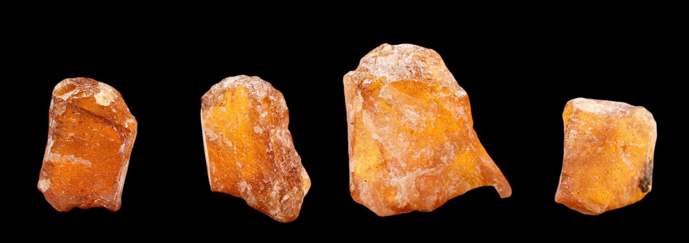 Hessonite Garnet Crystals, Natural Orange Garnet, Tanzania Mineral Specimen Set, Raw Crystals for Mineral and Crystal Collectors - Image 6