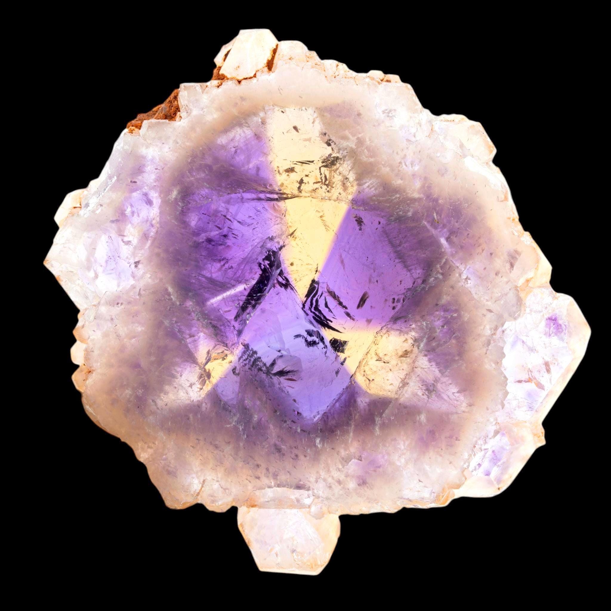 Ametrine Crystal, Large Polished Ametrine Slice, Natural Bolivian Ametrine, Anahí Mine Mineral Specimen - Image 2