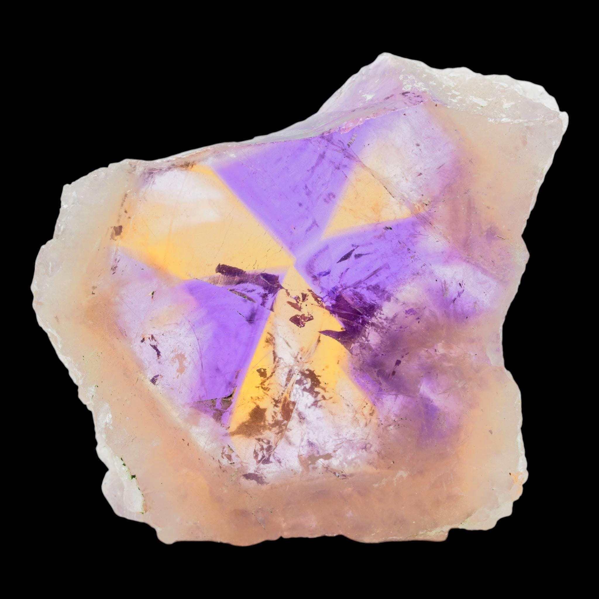 Ametrine crystal slice, polished Ametrine slab, natural Bolivian Ametrine, collector mineral specimen, Anahí Mine Bolivia - Image 2
