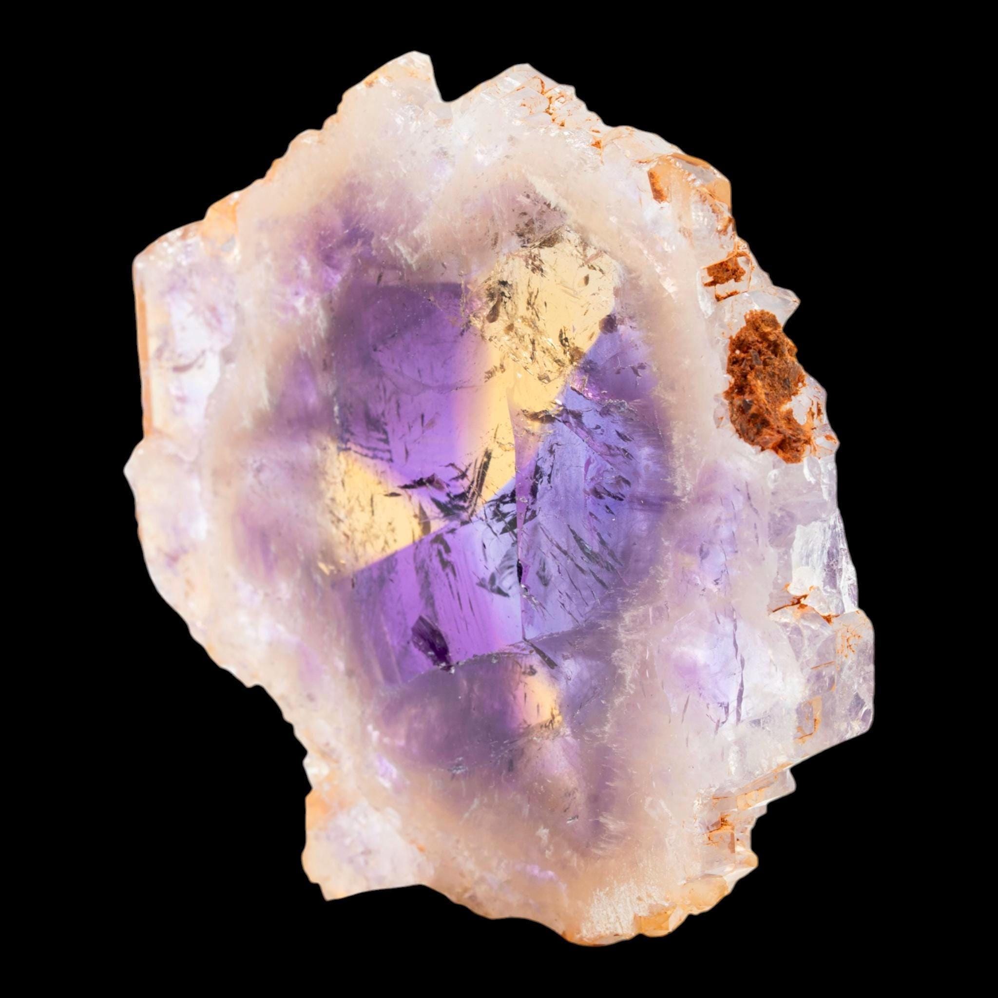 Ametrine Crystal, Large Polished Ametrine Slice, Natural Bolivian Ametrine, Anahí Mine Mineral Specimen - Image 5
