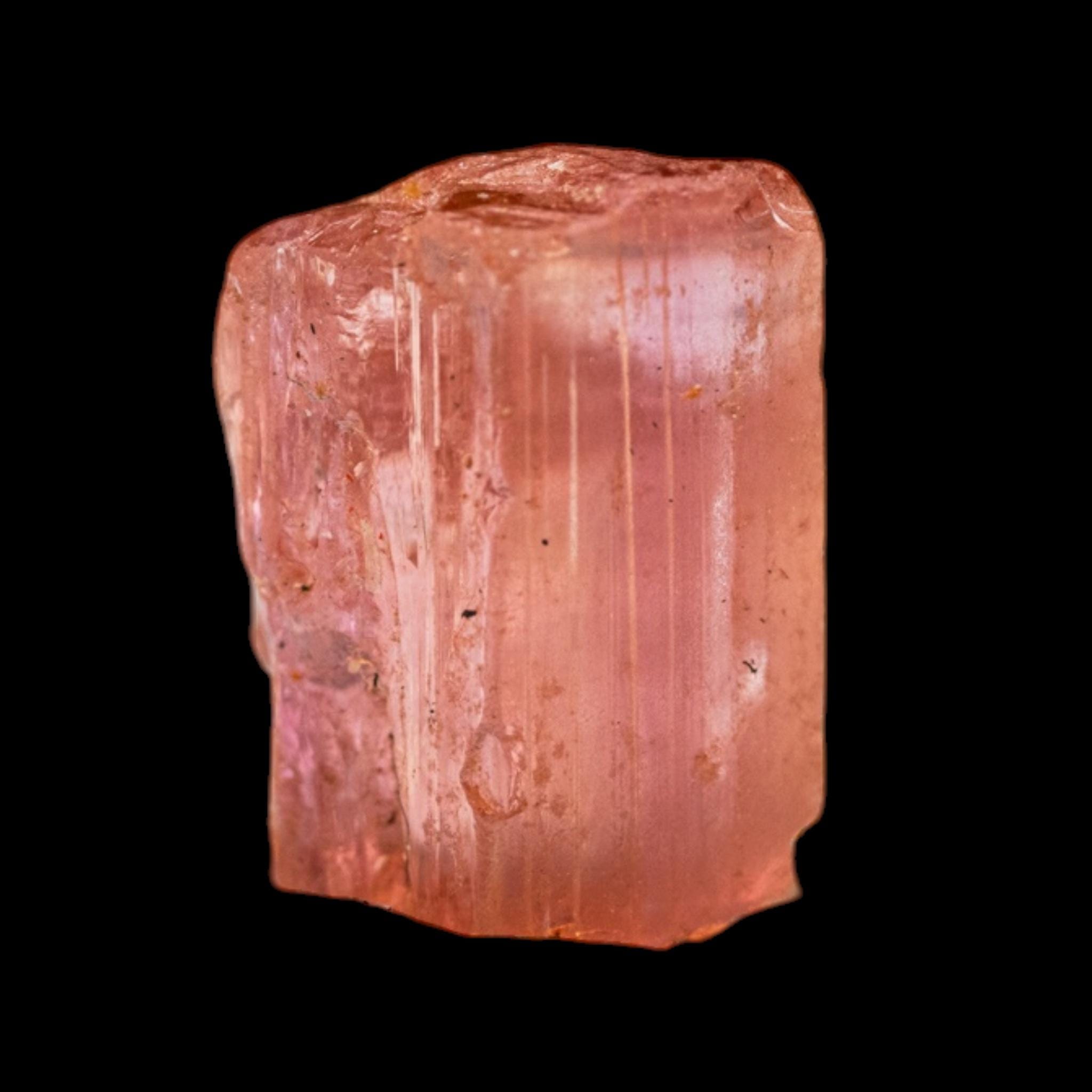 Pink peach imperial topaz crystal, raw pink topaz specimen, ouro preto brazil, natural mineral specimen - Image 5