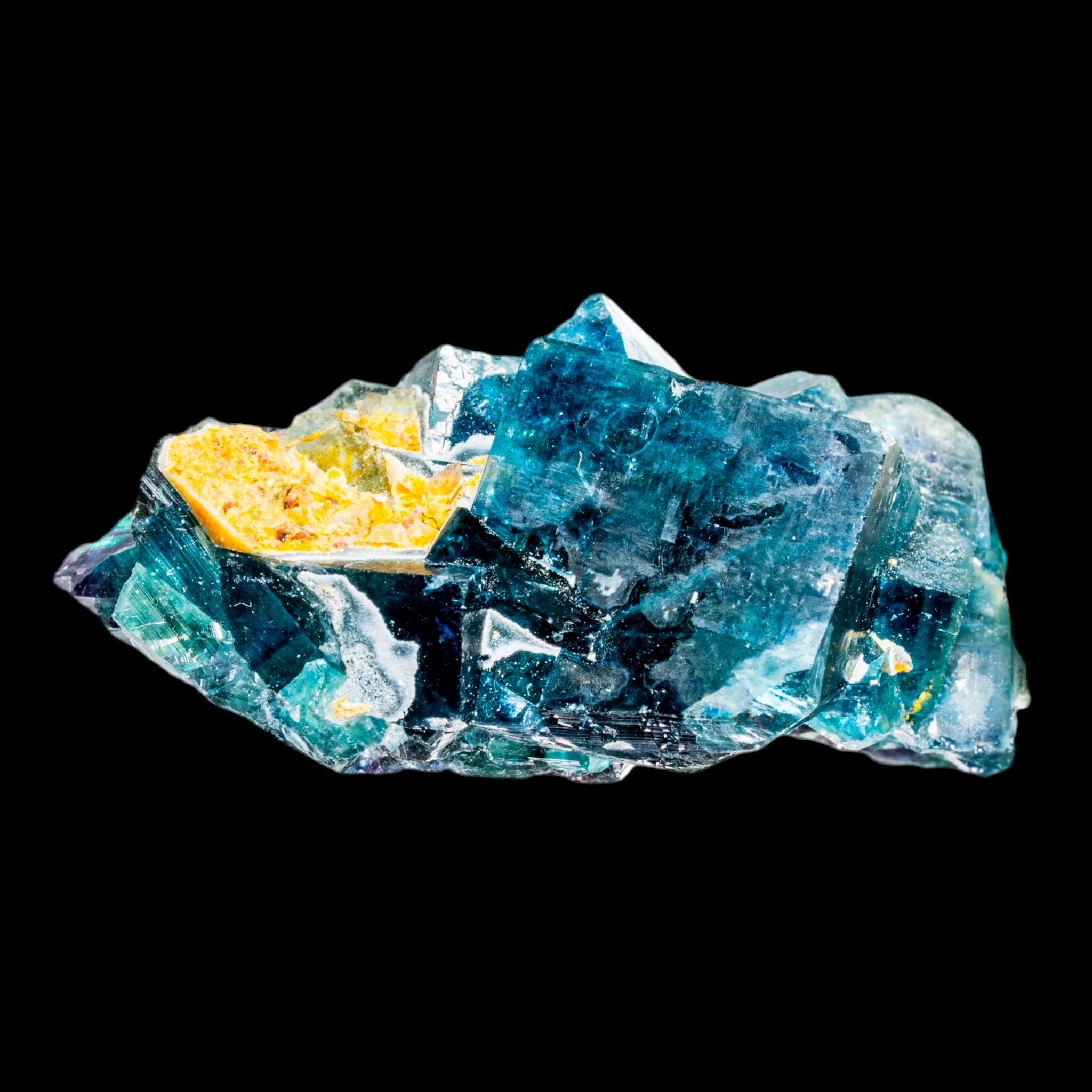 Fluorite Crystal Specimen, Butterfly Pocket, Blue Purple Phantom Cubes, Okorusu Mine, Namibia - Image 3