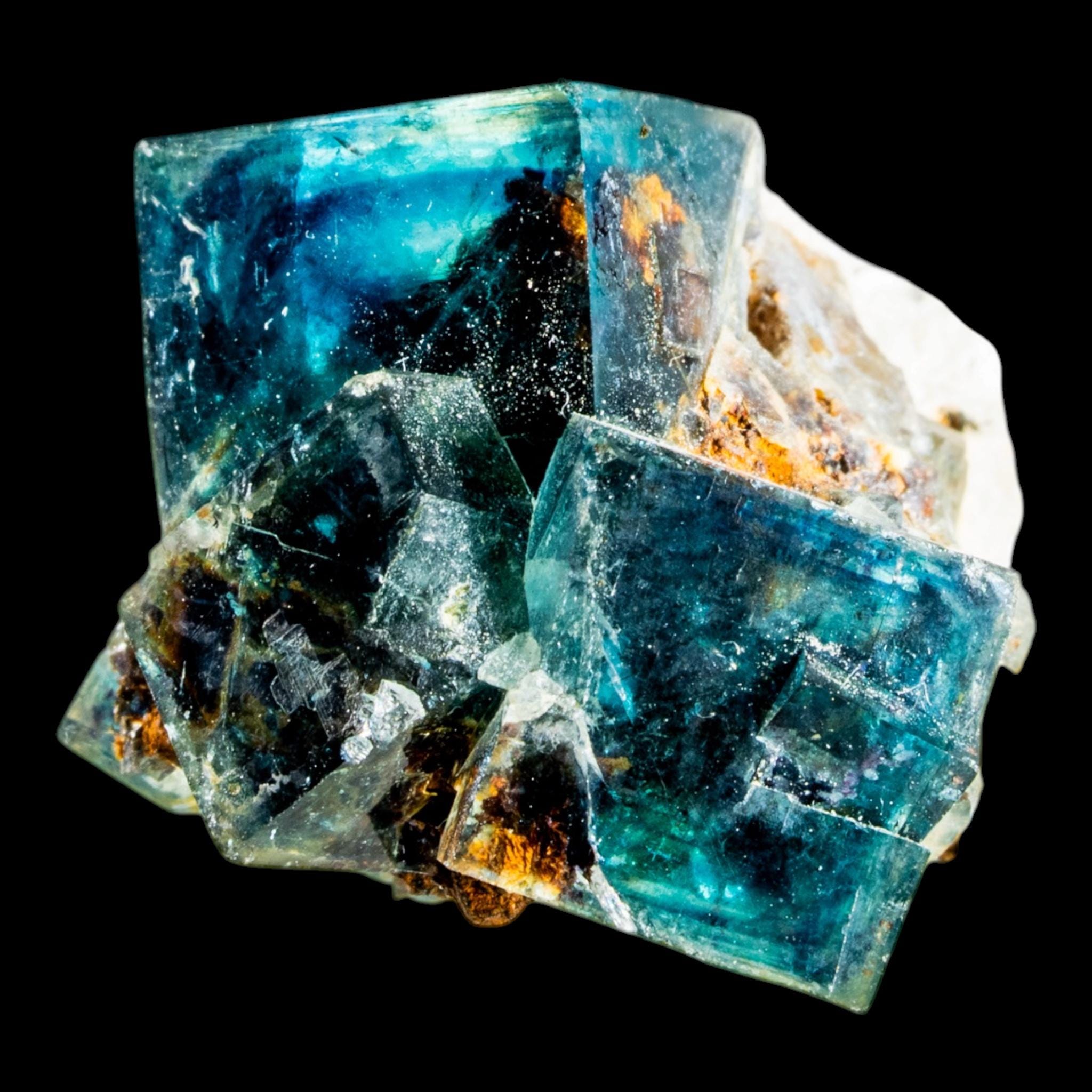 Fluorite crystal, butterfly pocket, natural blue green fluorite specimen, okorusu mine, namibia