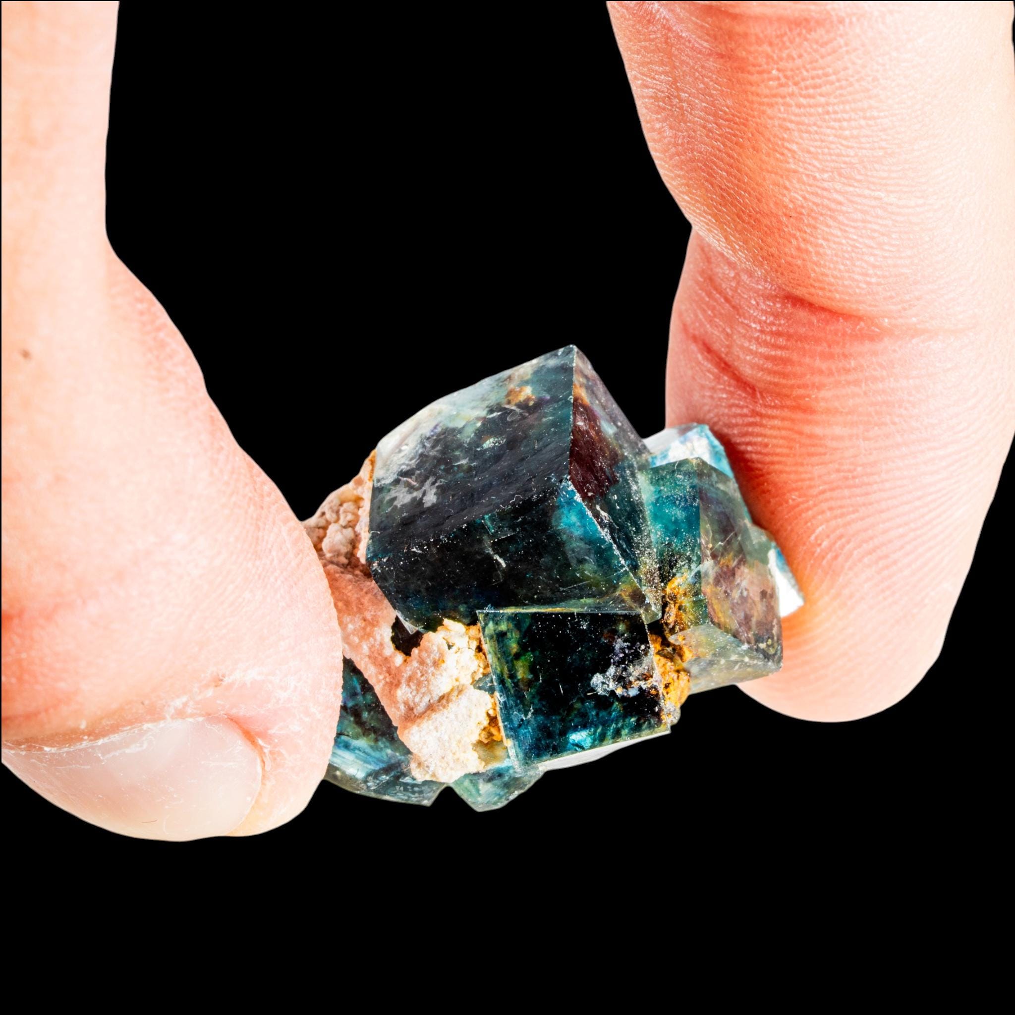Fluorite crystal, butterfly pocket, natural blue green fluorite specimen, okorusu mine, namibia - Image 2
