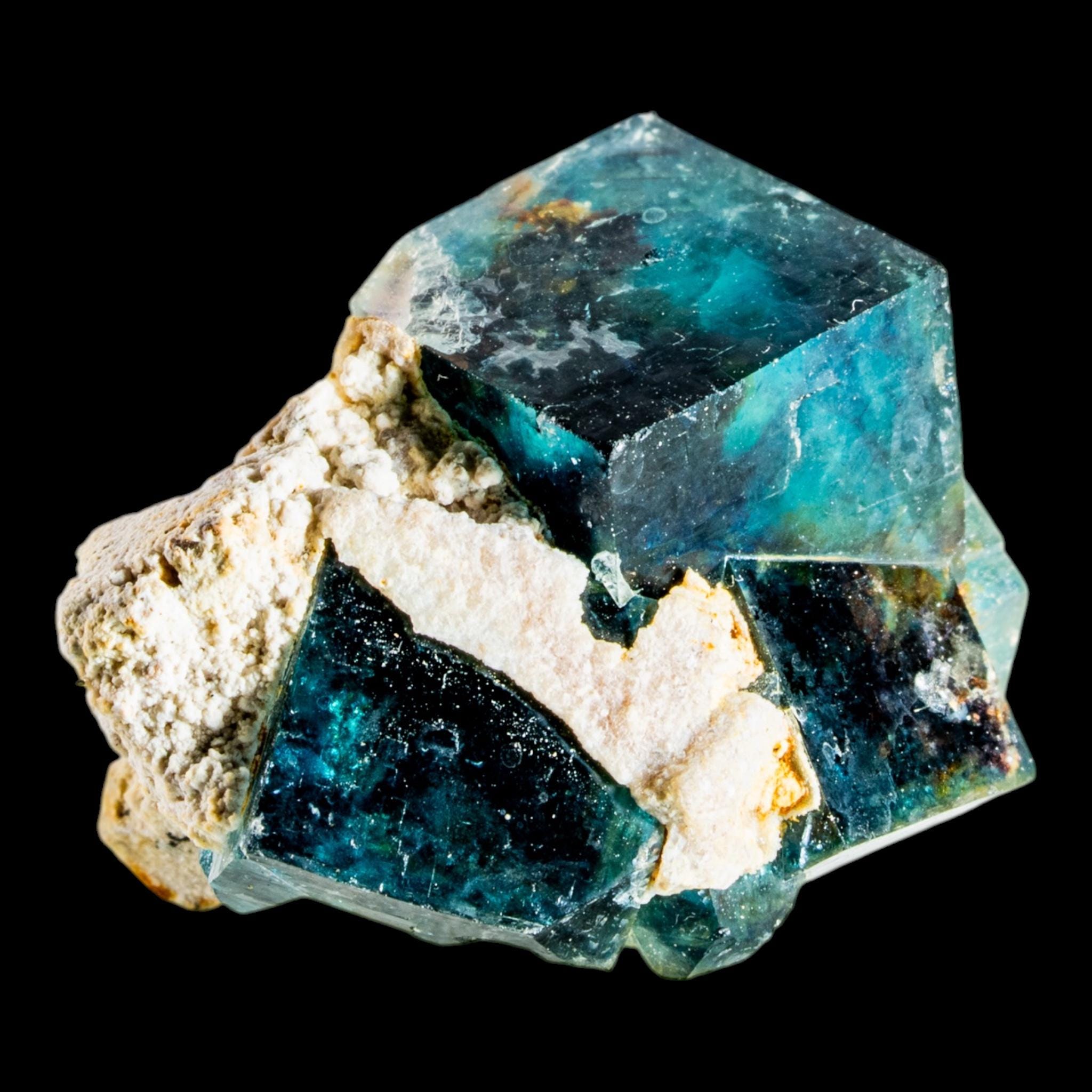 Fluorite crystal, butterfly pocket, natural blue green fluorite specimen, okorusu mine, namibia - Image 4