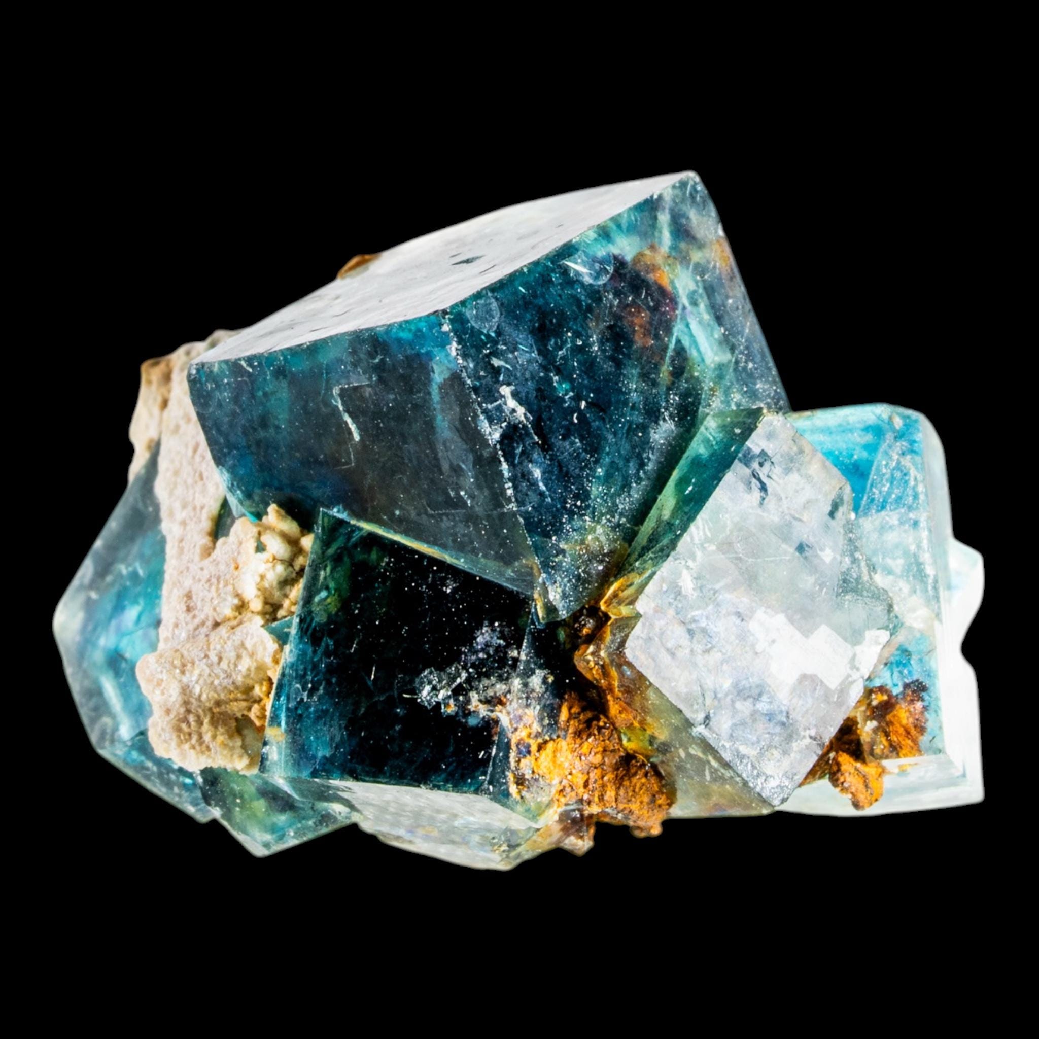 Fluorite crystal, butterfly pocket, natural blue green fluorite specimen, okorusu mine, namibia - Image 5