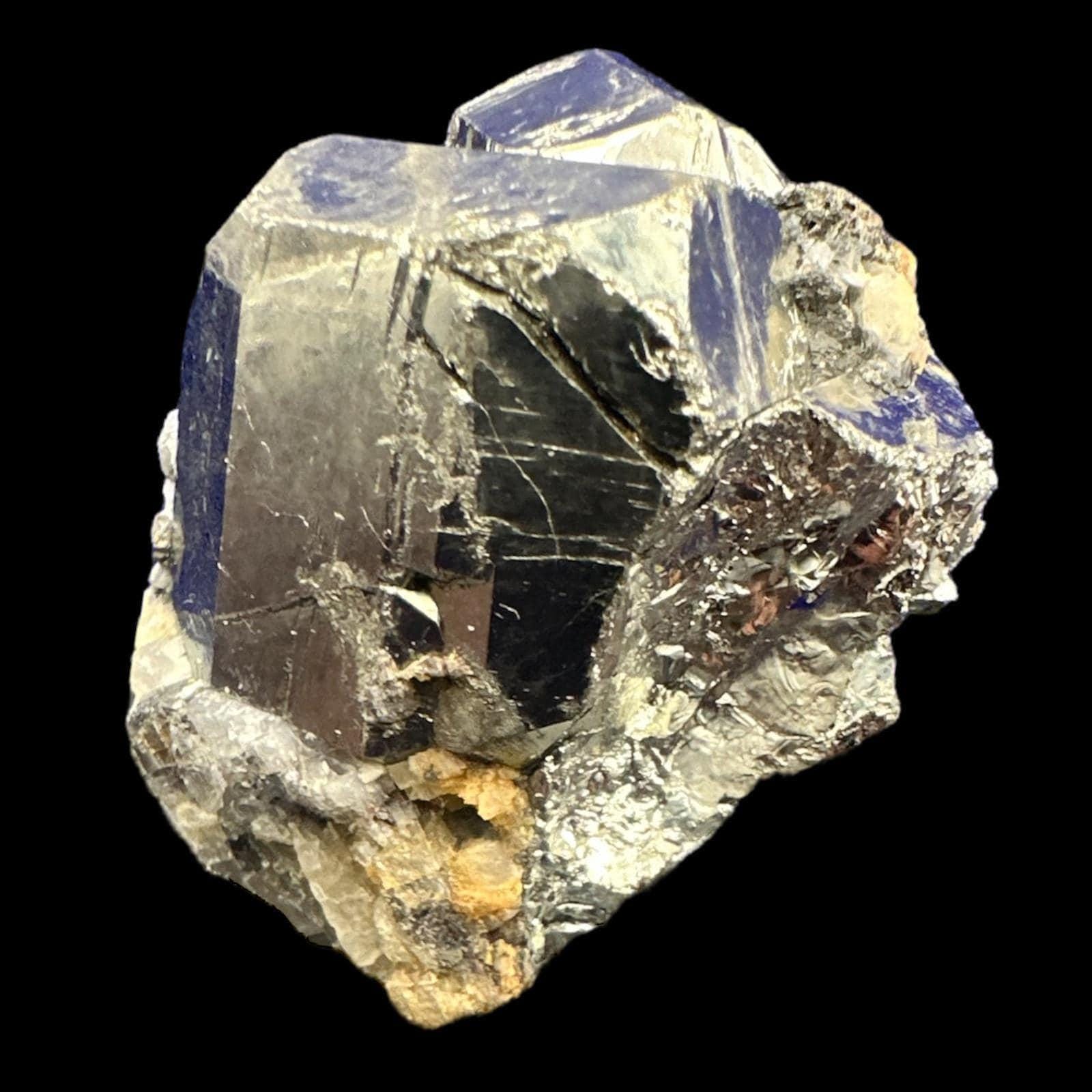 Pyrite crystal on quartz matrix, pyrite cluster, raw pyrite crystal, crystal display piece, mineral specimen - Image 2