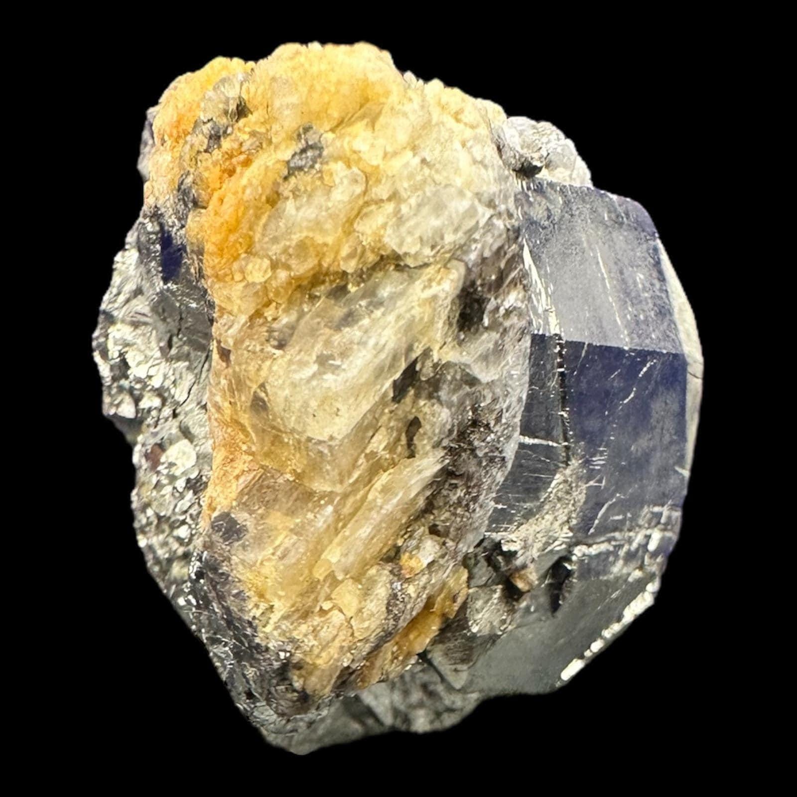Pyrite crystal on quartz matrix, pyrite cluster, raw pyrite crystal, crystal display piece, mineral specimen - Image 4