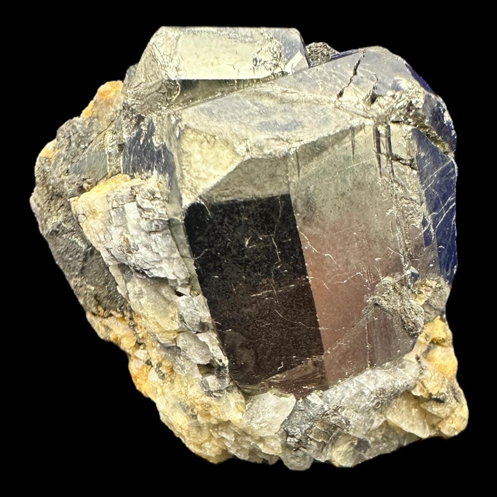 Pyrite crystal on quartz matrix, pyrite cluster, raw pyrite crystal, crystal display piece, mineral specimen - Image 5